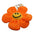 Plush Smile Flower Keychain