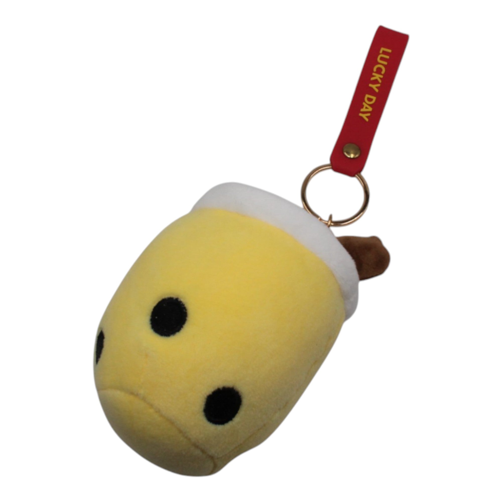 Plush Boba Keychain - Yellow