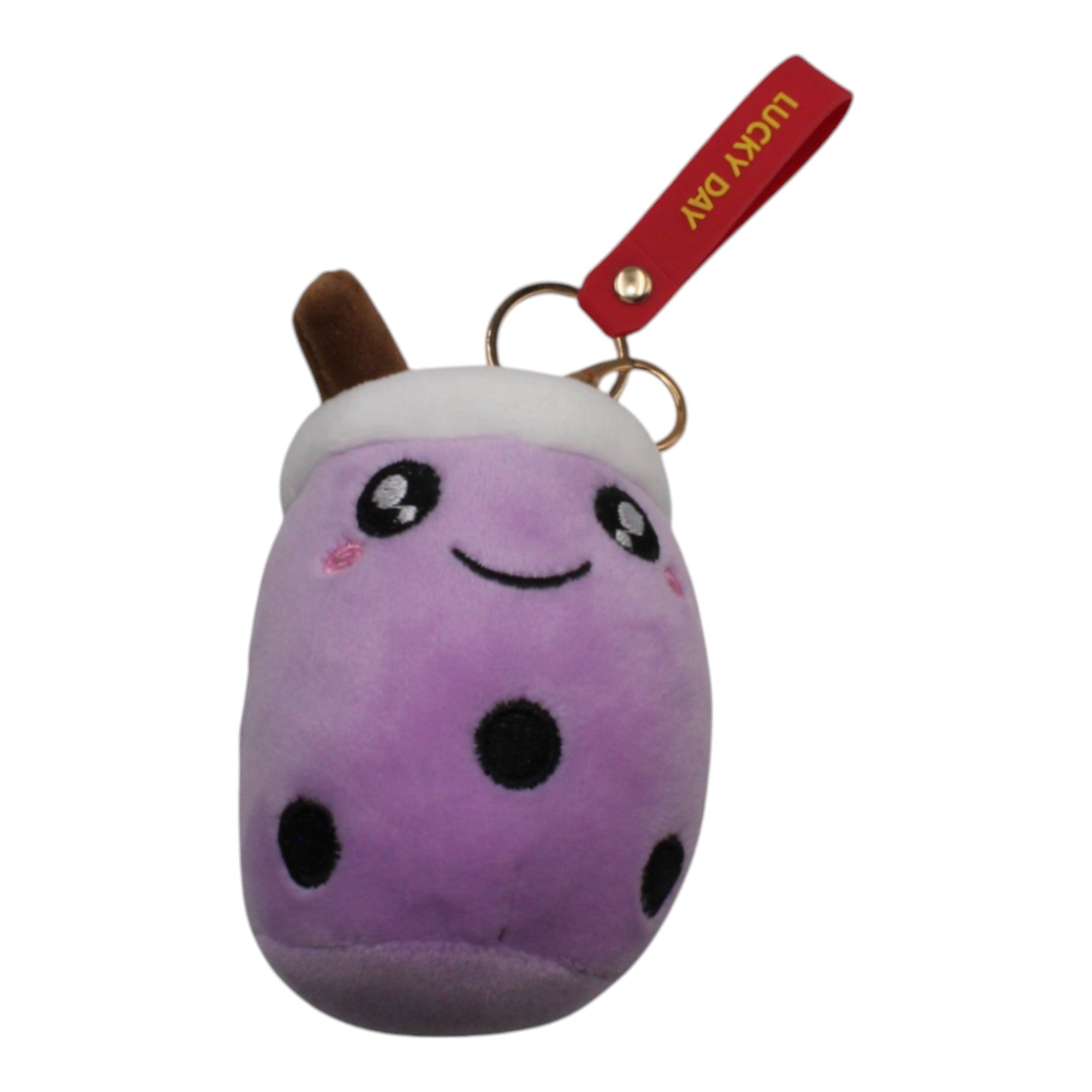 Plush Boba Keychain - Purple