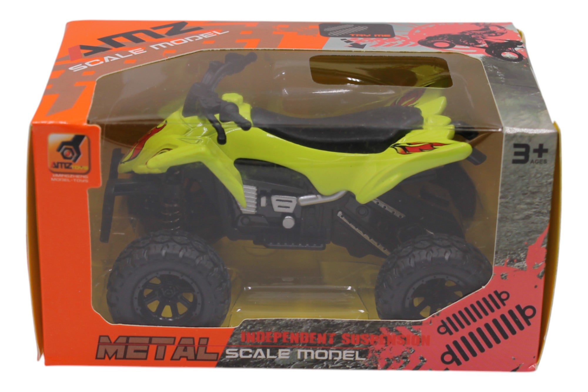 Pull Back Metal ATV Diecast Toy- Yellow