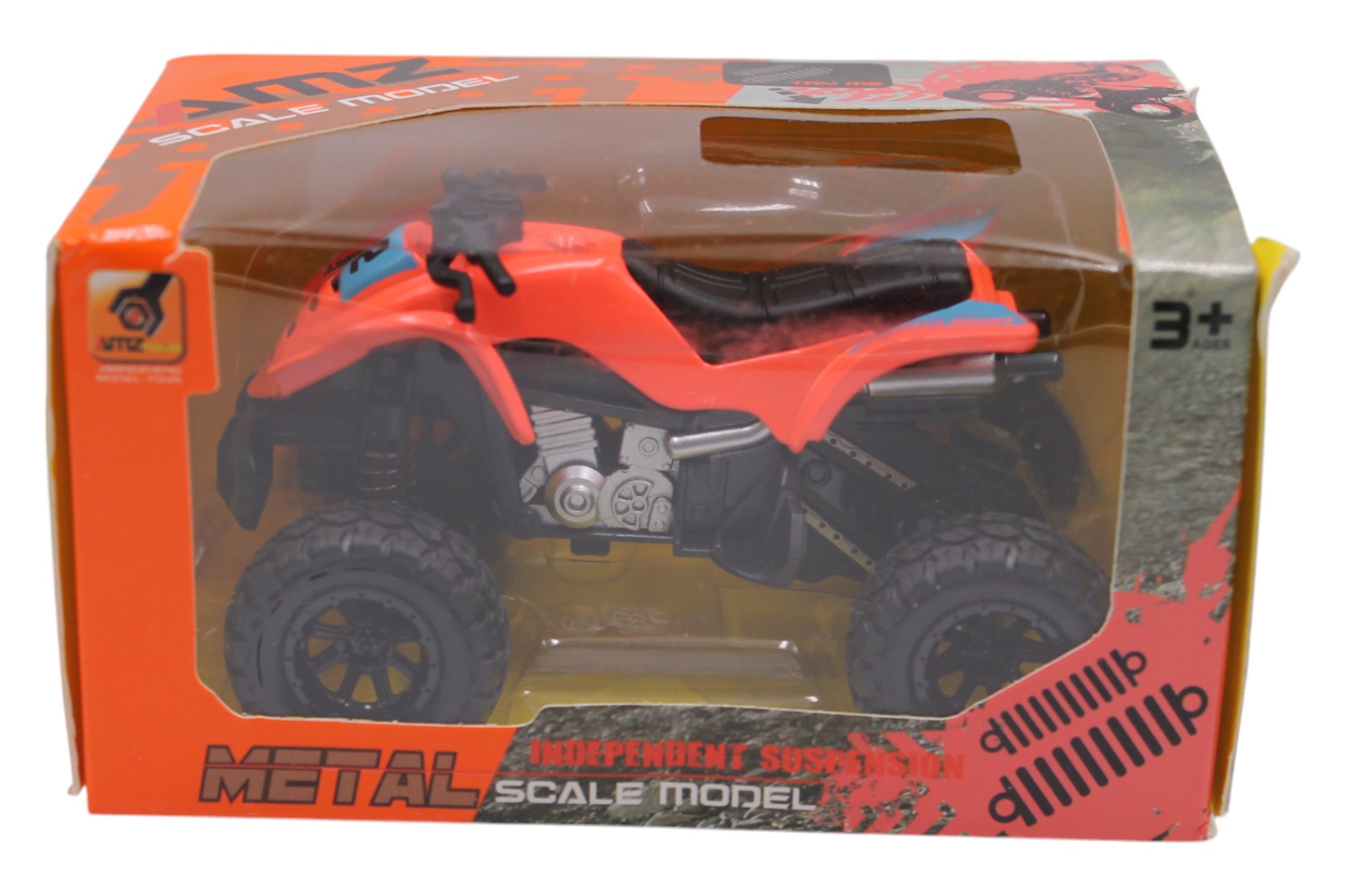 Pull Back Metal ATV Diecast Toy - Orange