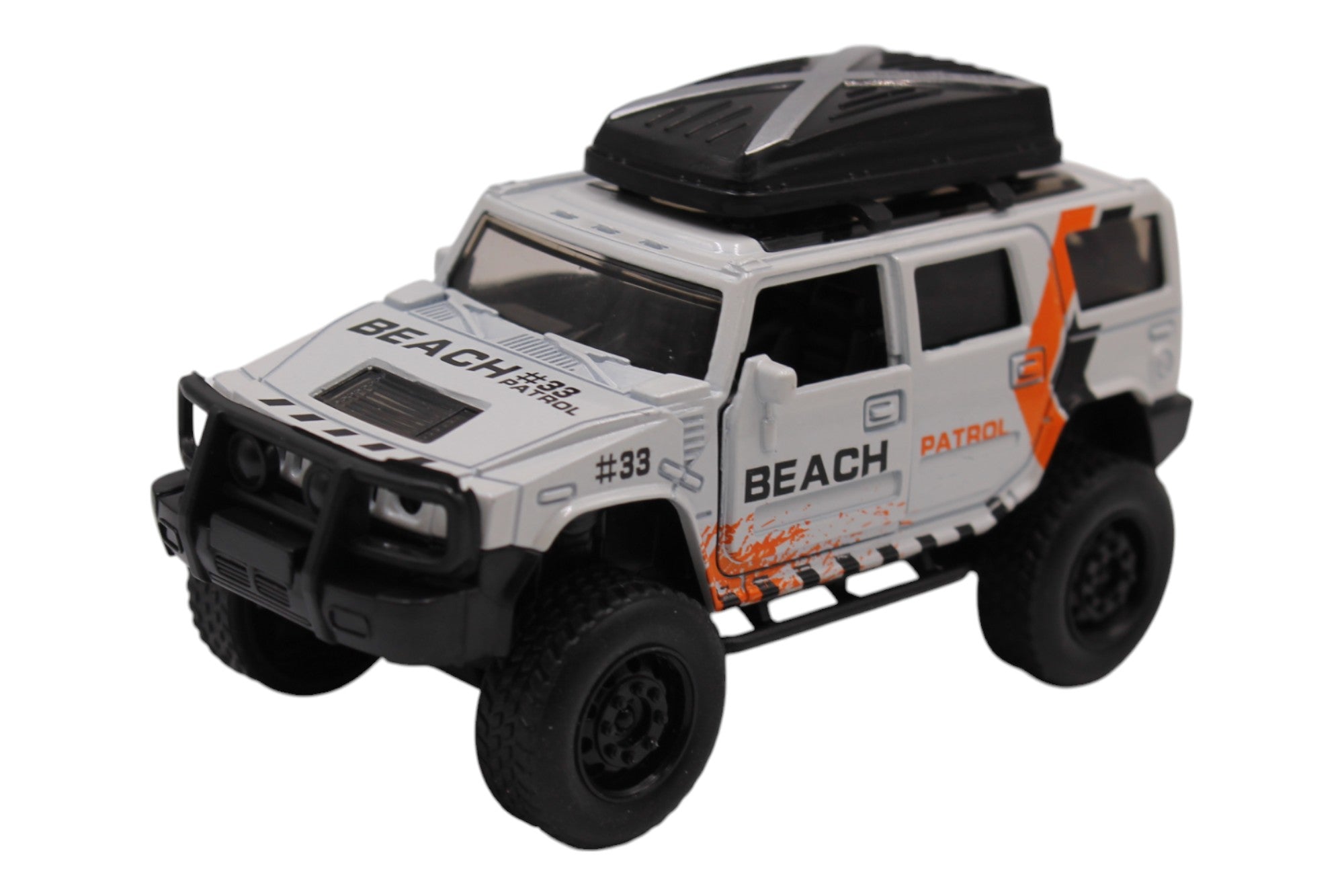 Pull Back Metal Off-Road SUV- White