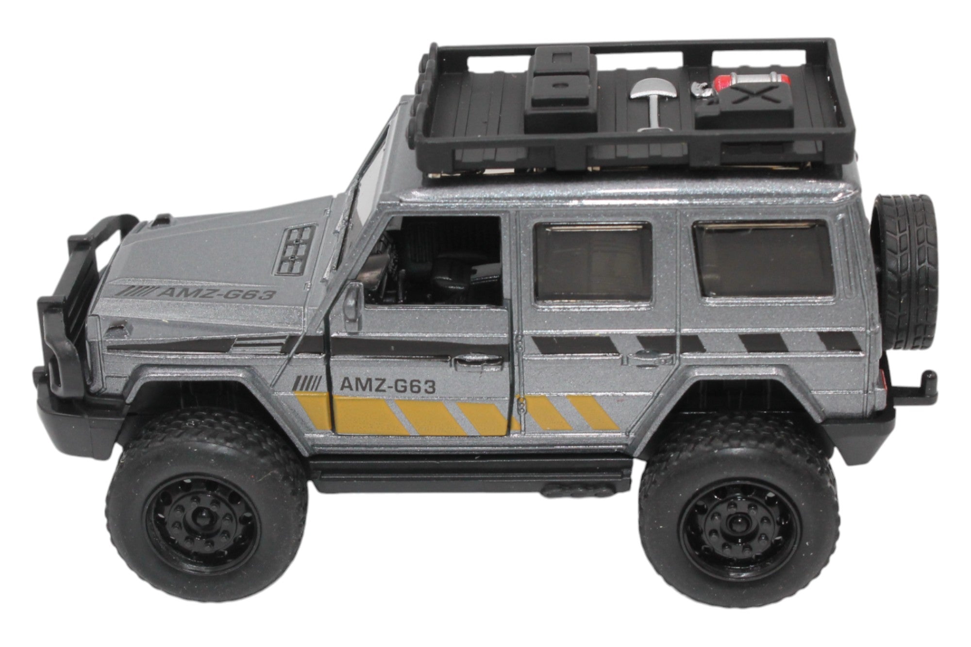 Pull Back Metal Off-Road SUV- Silver