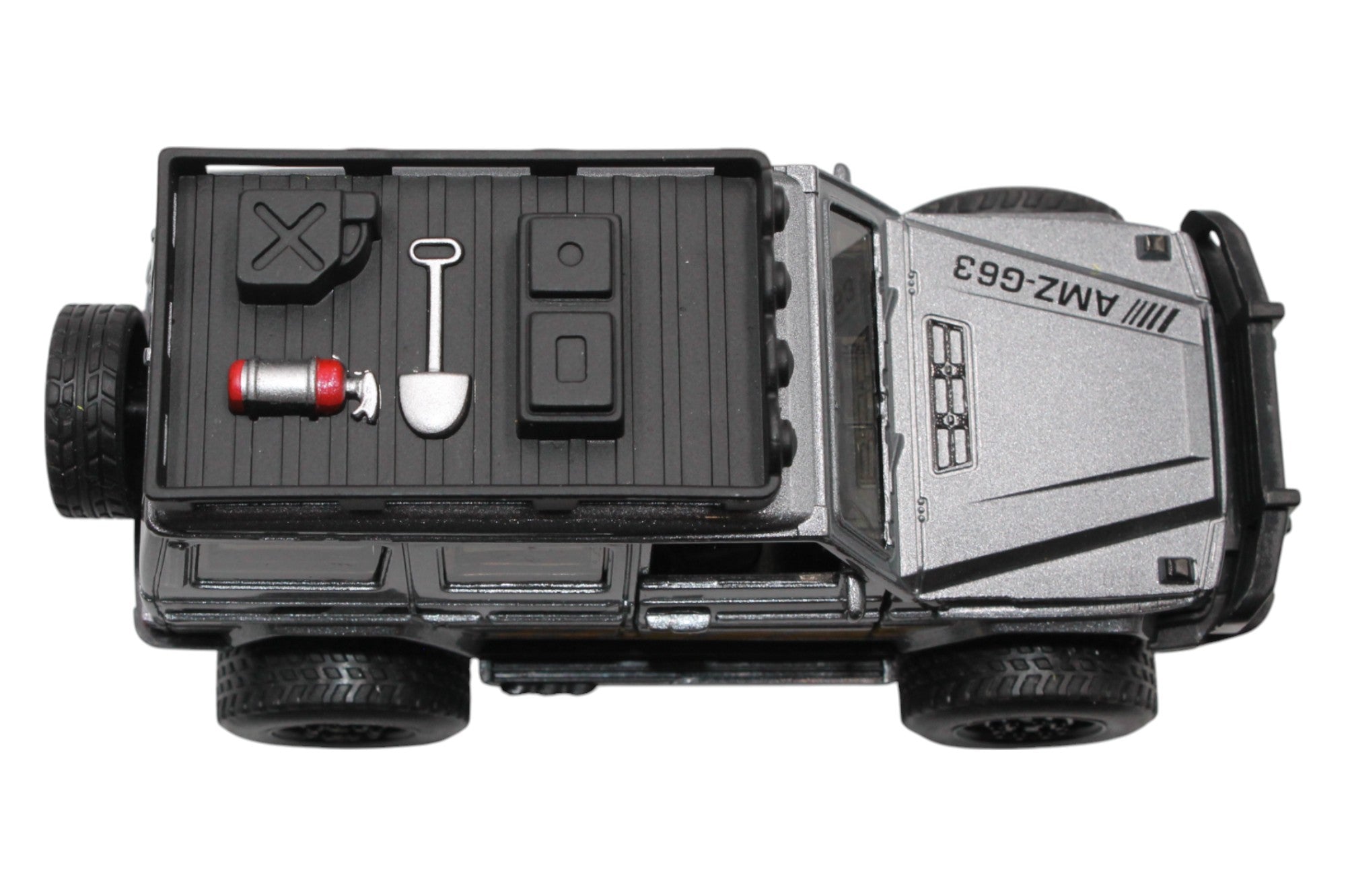 Pull Back Metal Off-Road SUV- Silver