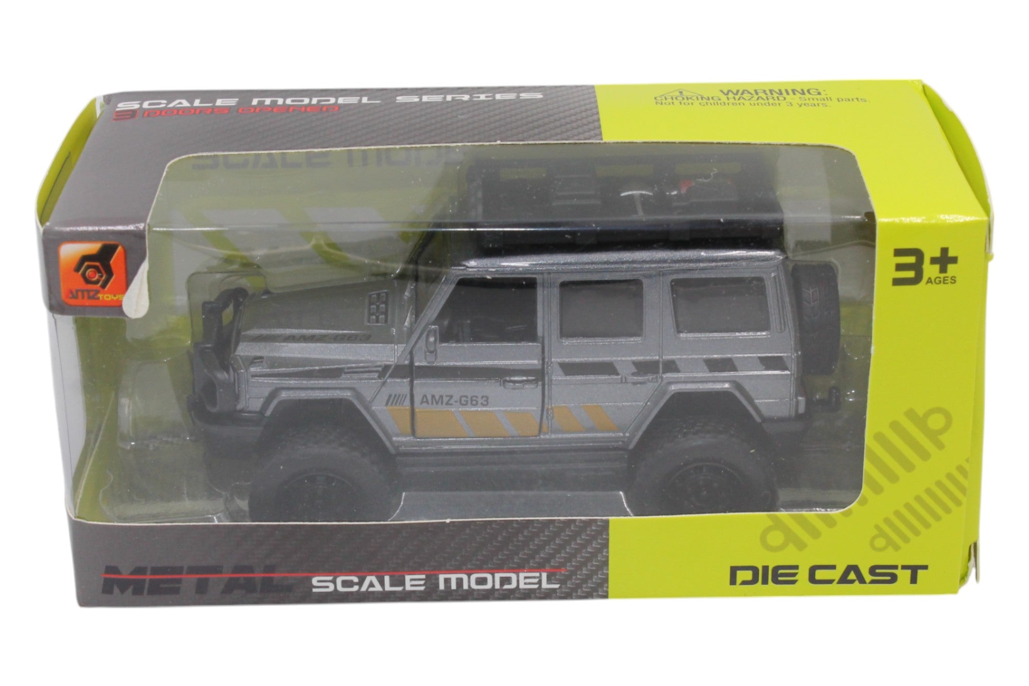 Pull Back Metal Off-Road SUV- Silver