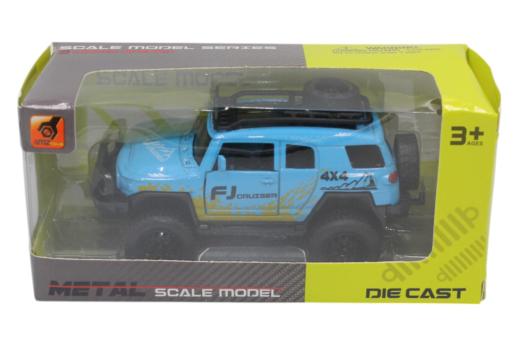 Pull Back Metal Off-Road SUV- Blue