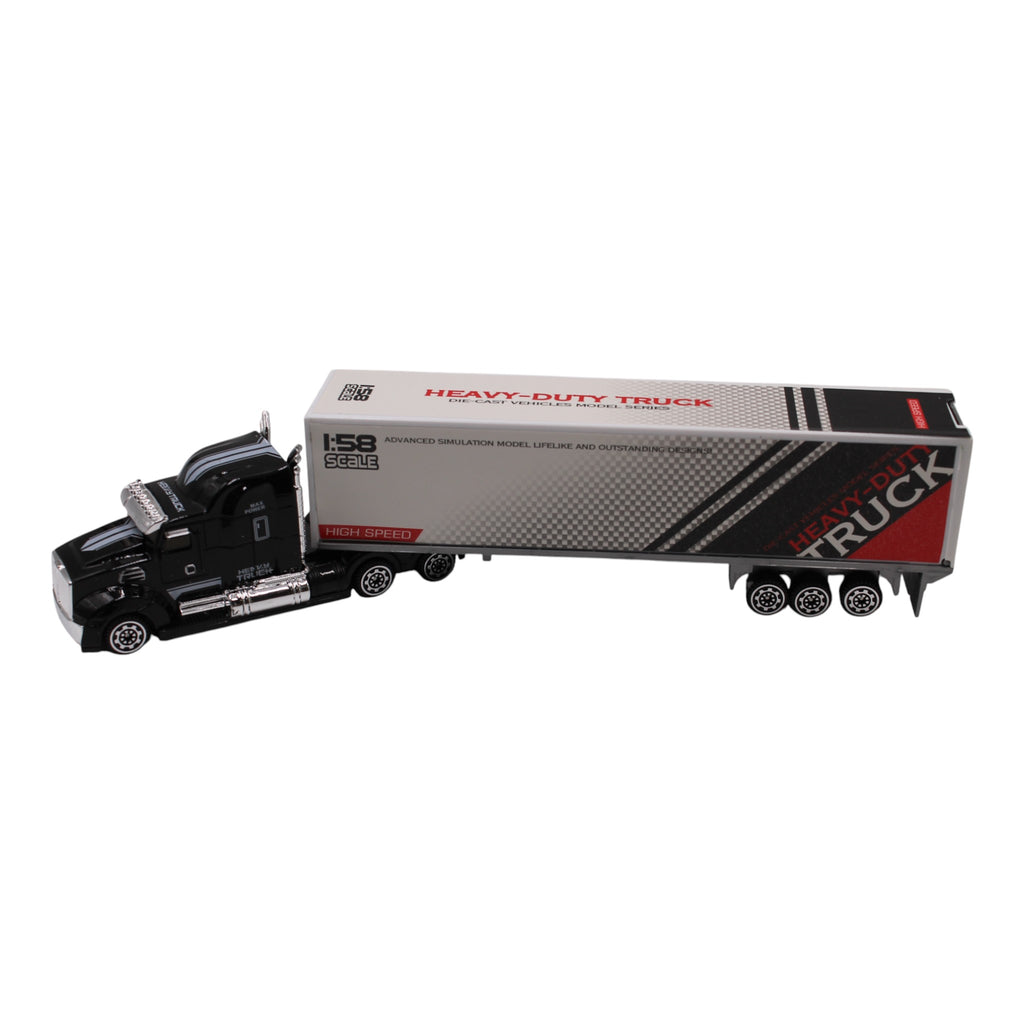 Semi-Truck Free Wheel Alloy Metal Diecast Toy Truck - Heavy Duty