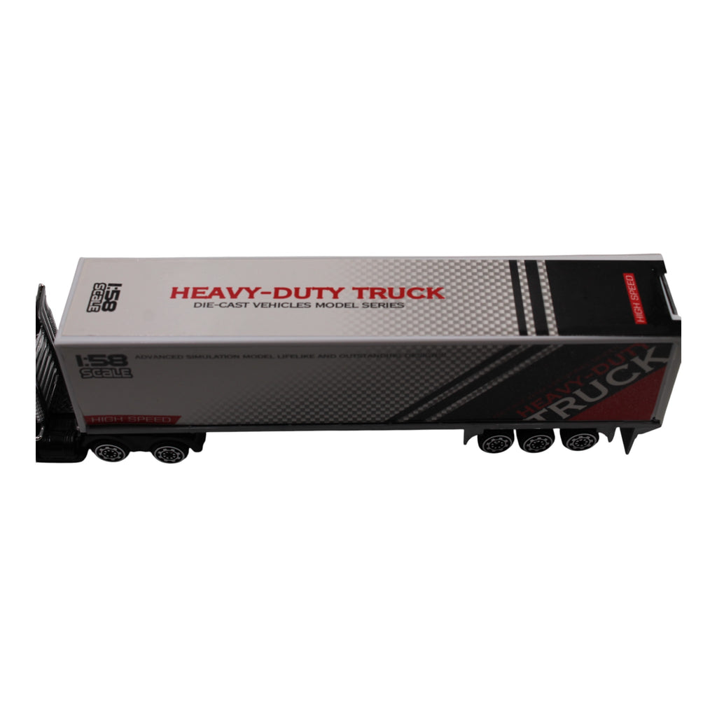 Semi-Truck Free Wheel Alloy Metal Diecast Toy Truck - Heavy Duty