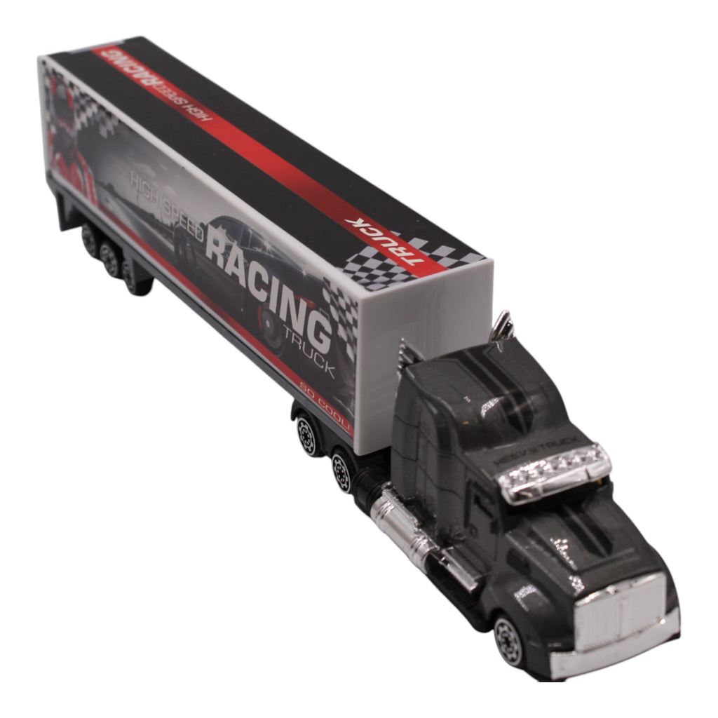 Semi-Truck Free Wheel Alloy Metal Diecast Toy Truck - Racing