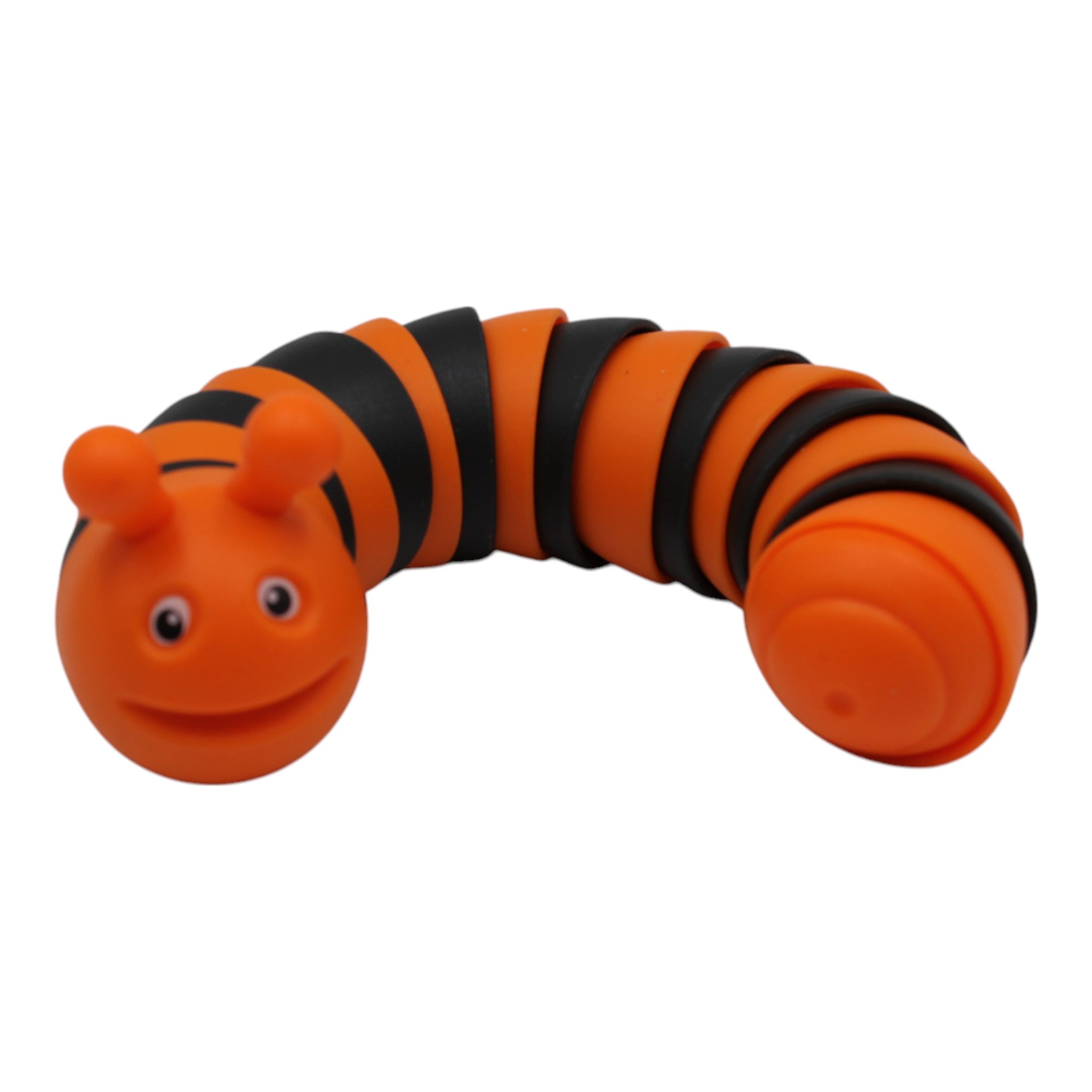 3D Puzzle Caterpillar Sensory Toy - Orange