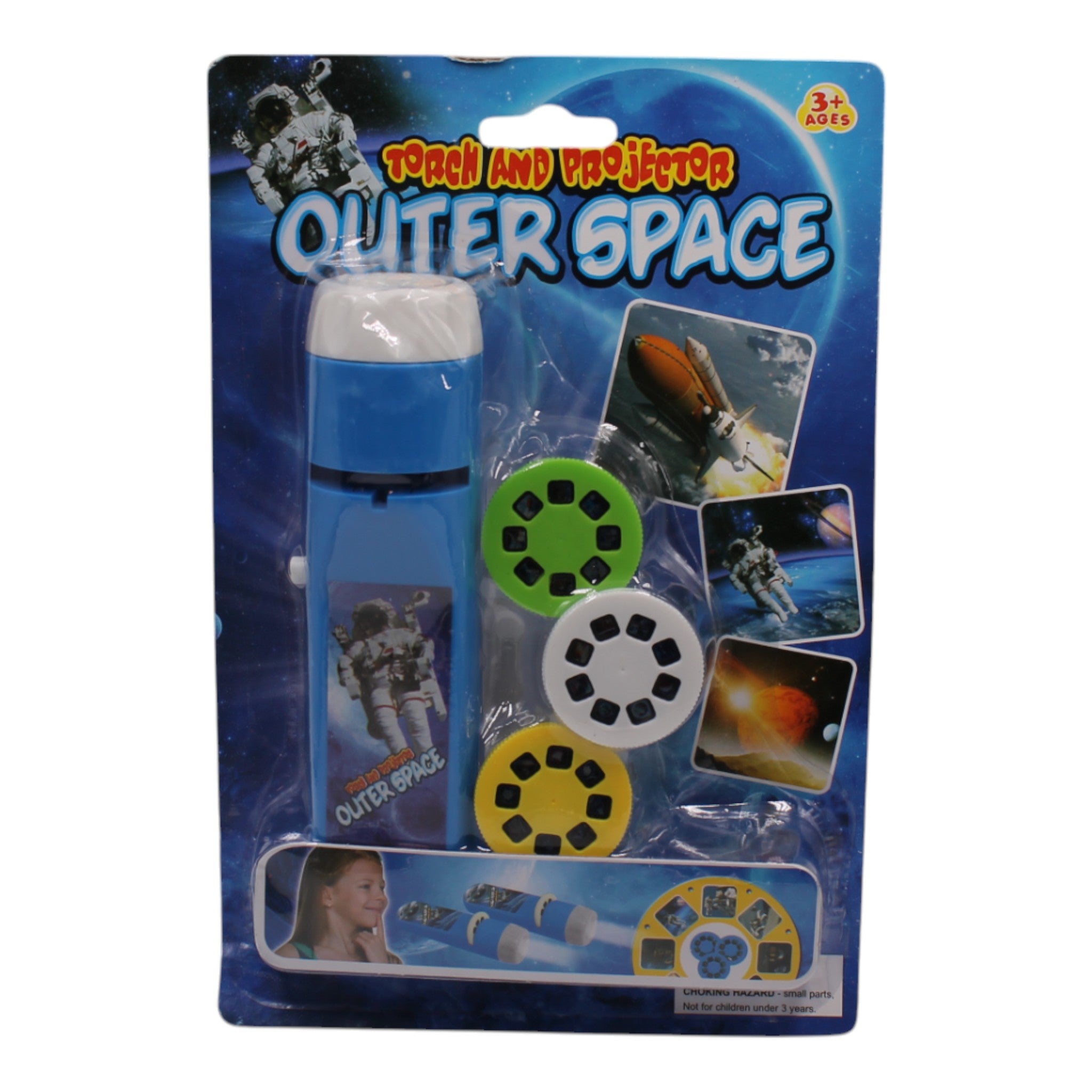 LED Storybook Projector Flashlight - Outer Space
