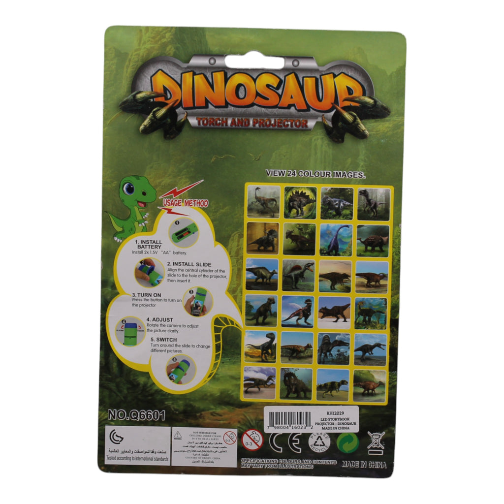LED Storybook Projector Flashlight - Dinosaur
