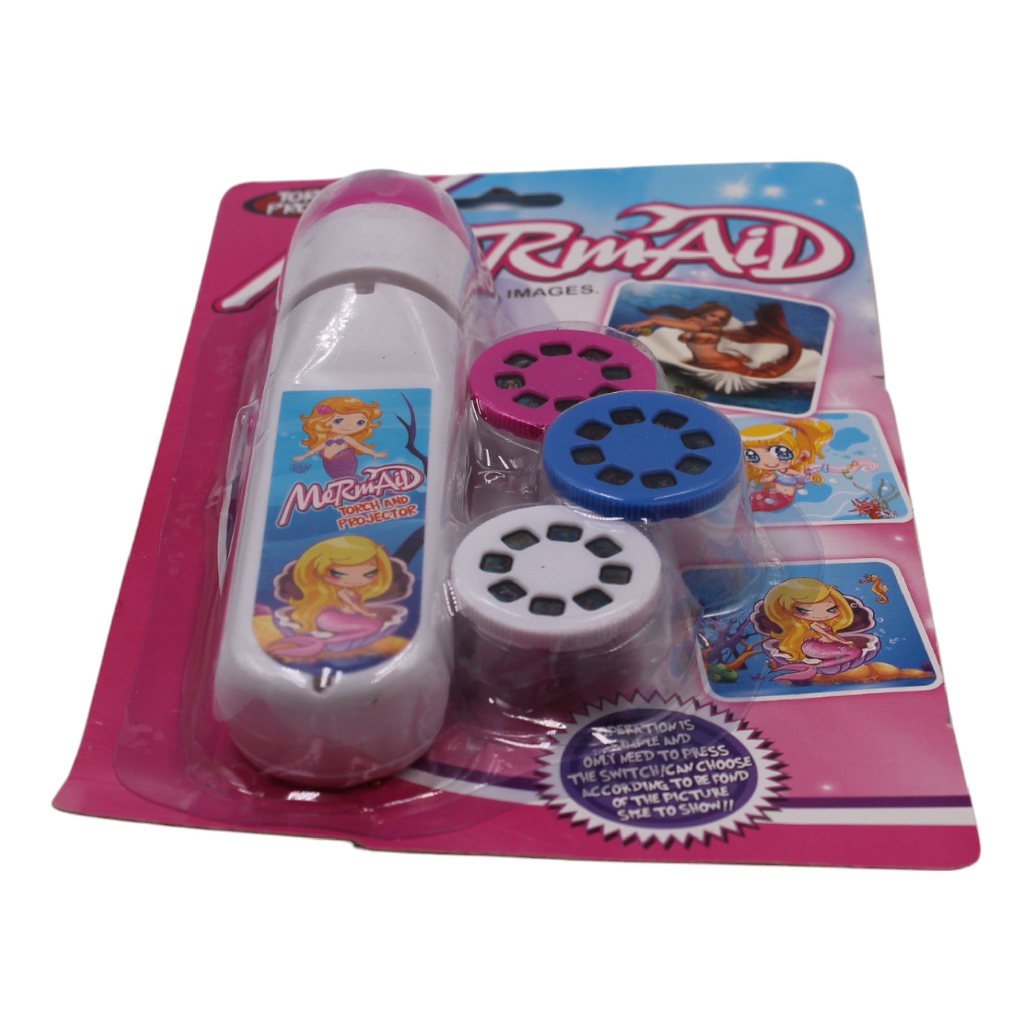 LED Storybook Projector Flashlight - Mermaid