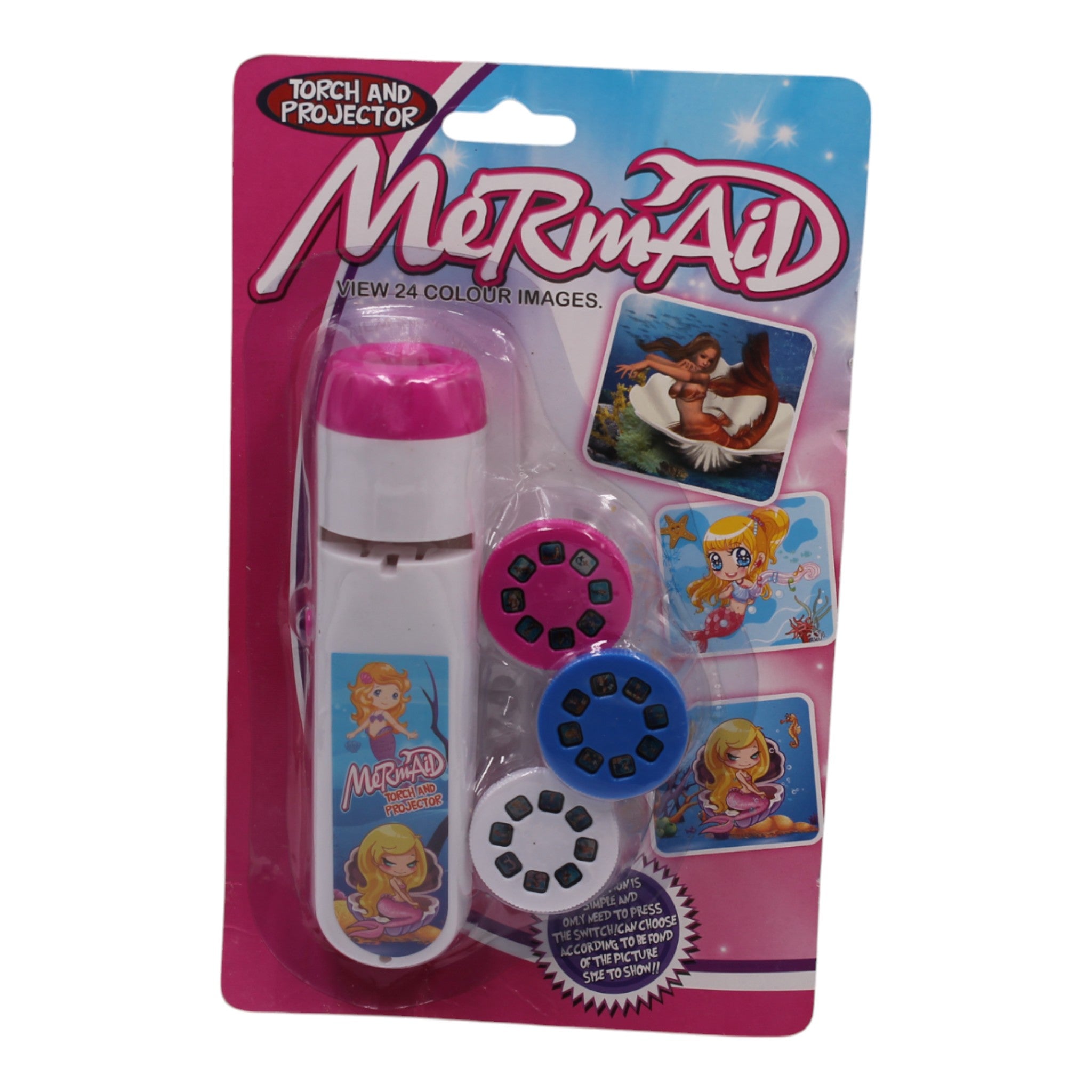 LED Storybook Projector Flashlight - Mermaid
