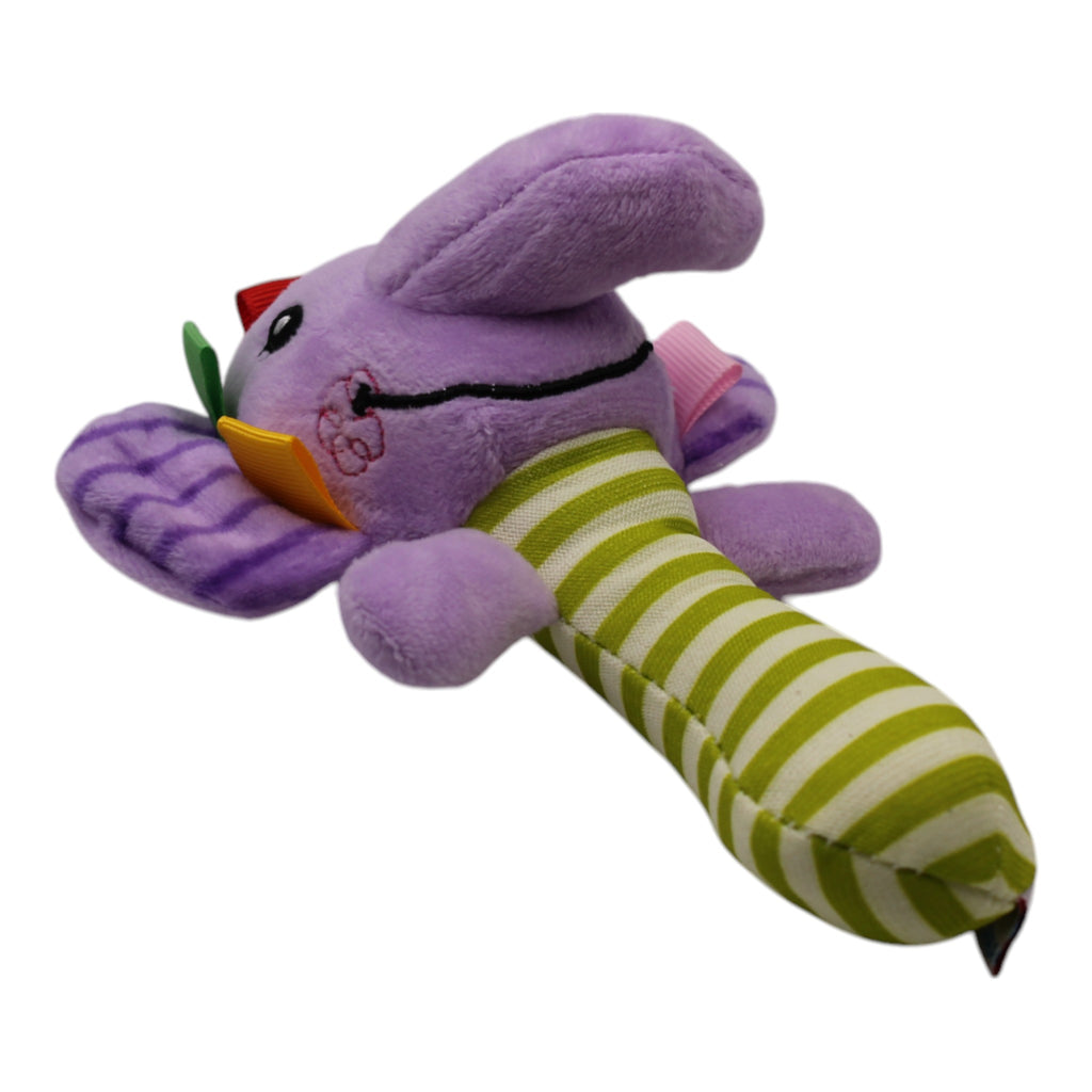 Animal Plush Rattler Toy- Elephant