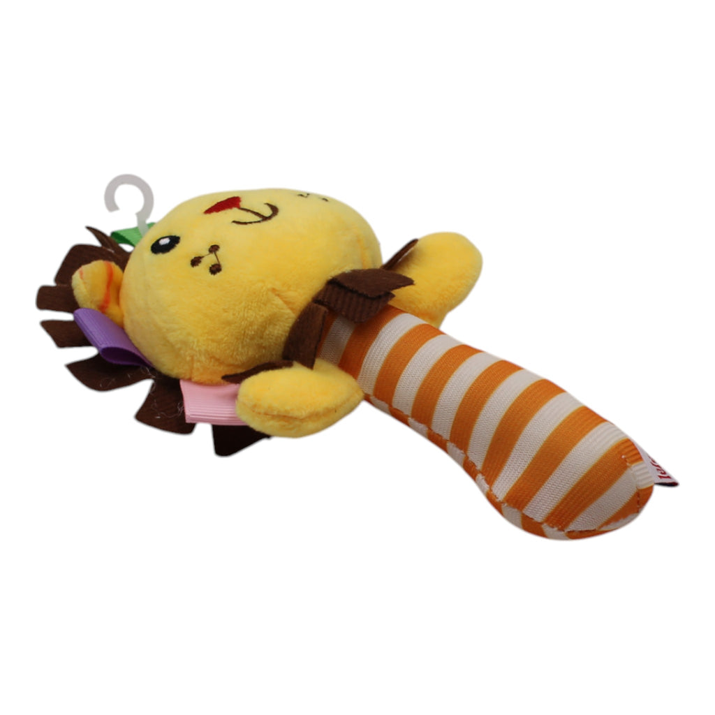 Animal Plush Rattler Toy- Lion