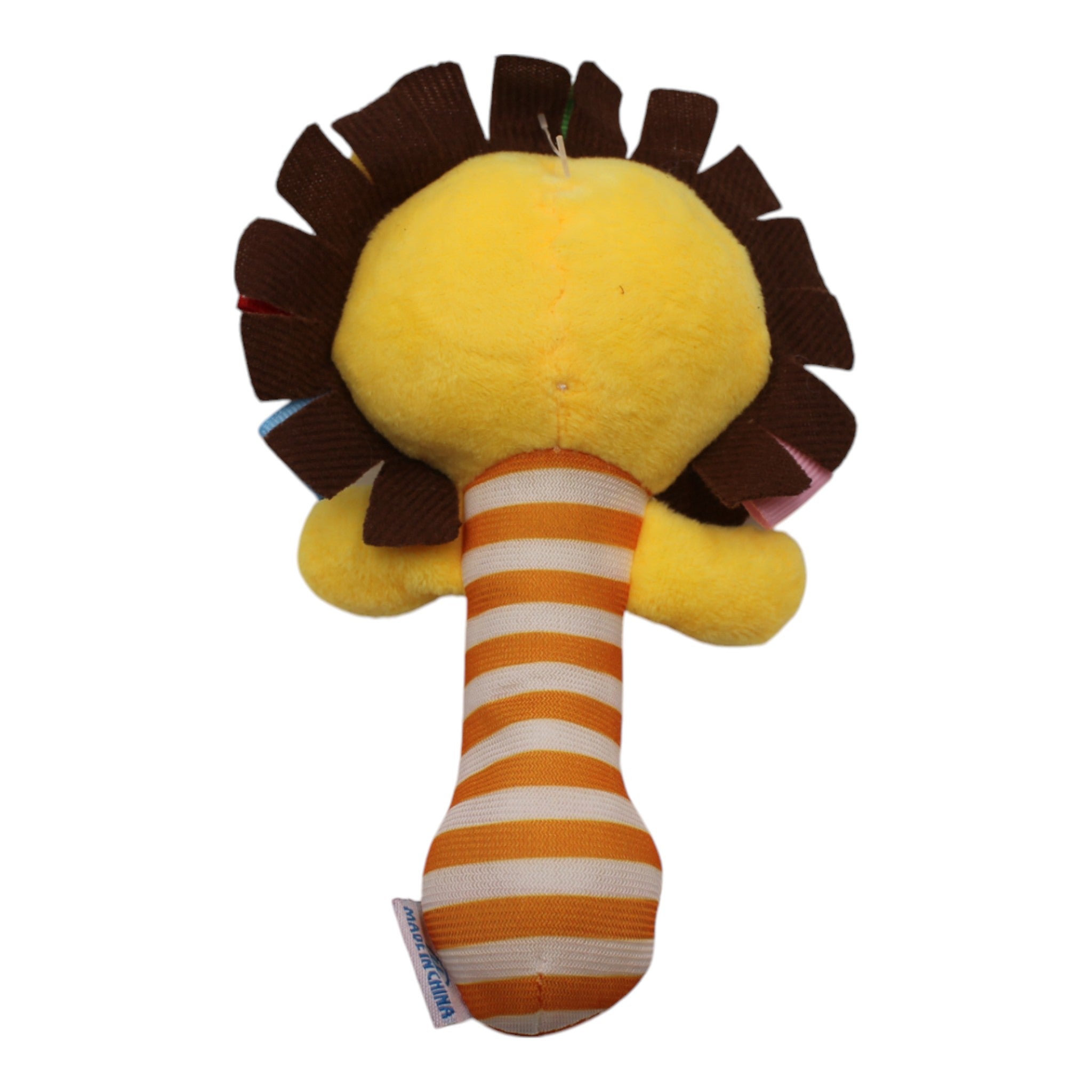 Animal Plush Rattler Toy- Lion