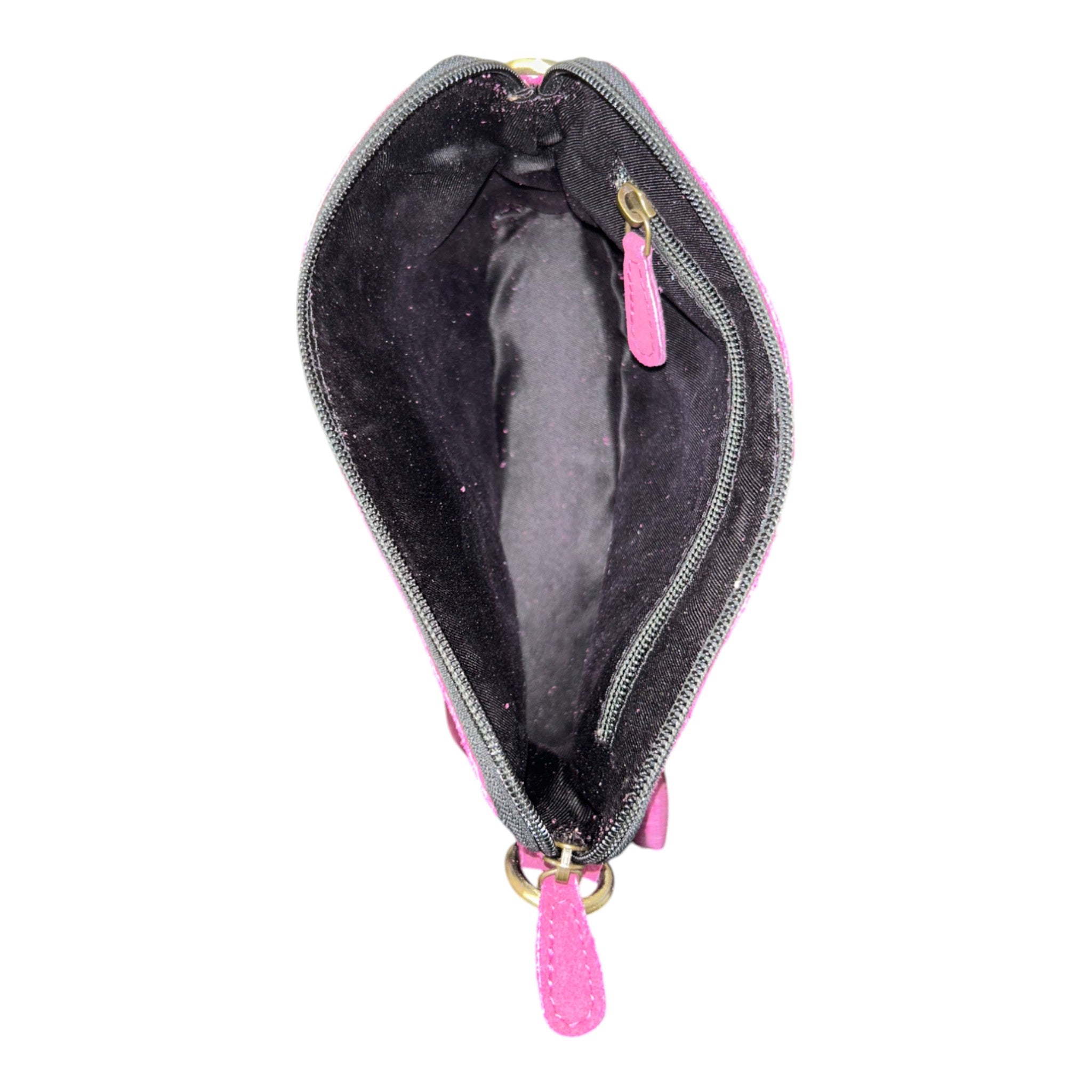 Montana Twist Genuine Suede Leather Boot Stitch Plum Handbag