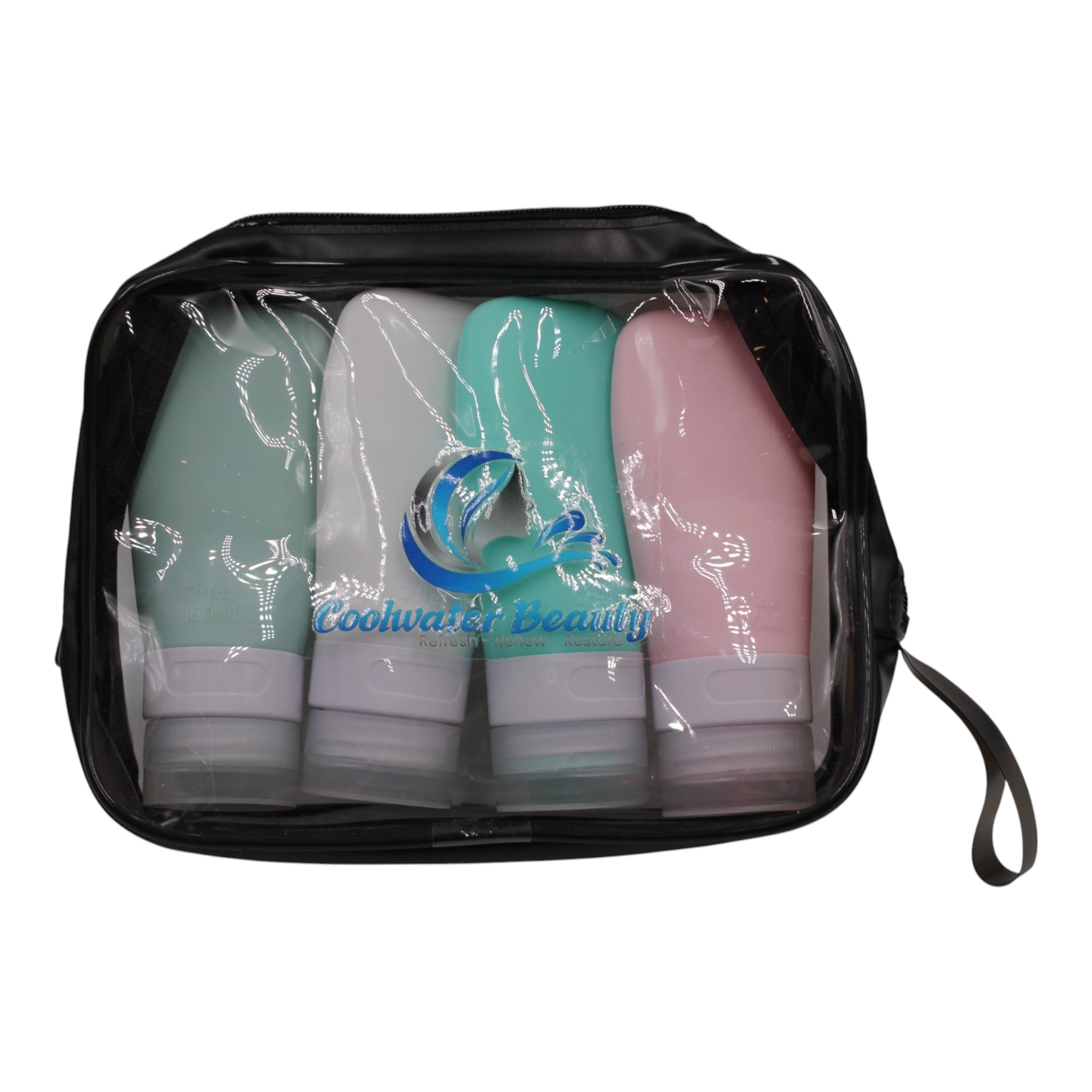 2 OZ Portable Travel Bottles - 4 Pack