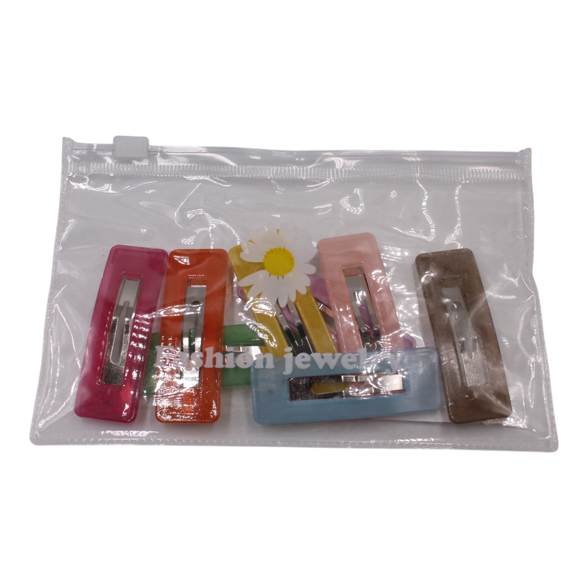 Candy Color Metal Hair Clips - 8 PC
