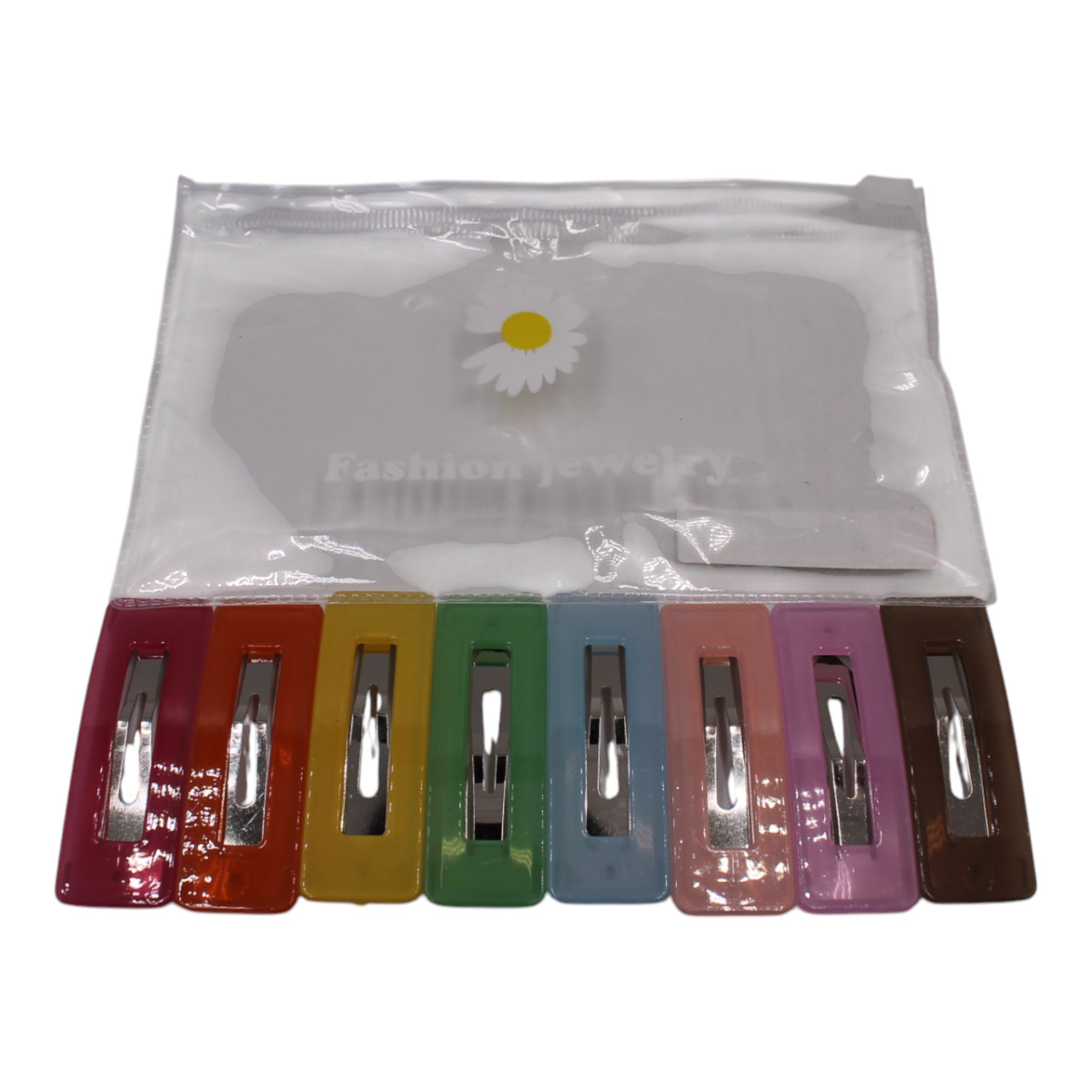 Candy Color Metal Hair Clips - 8 PC