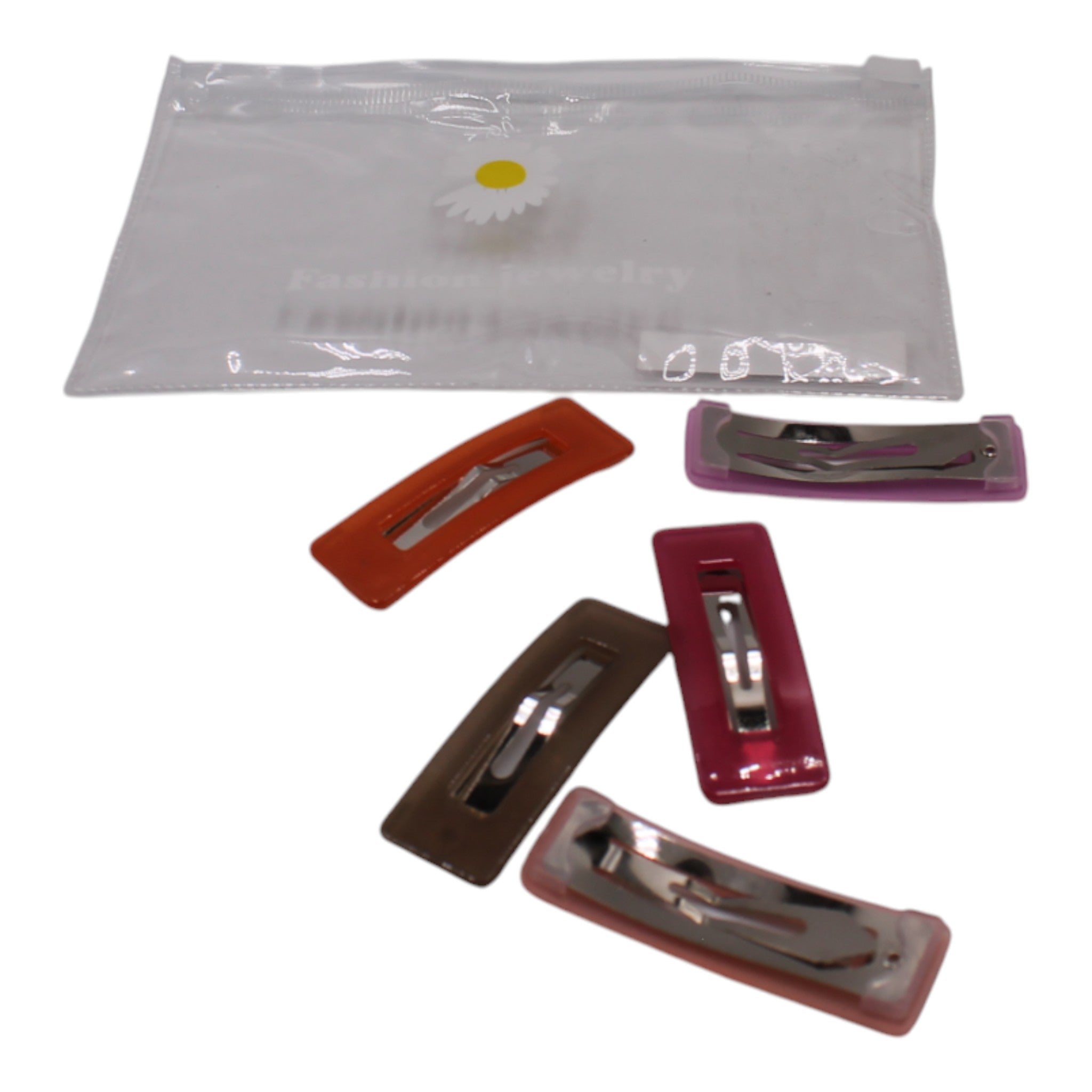 Candy Color Metal Hair Clips - 8 PC