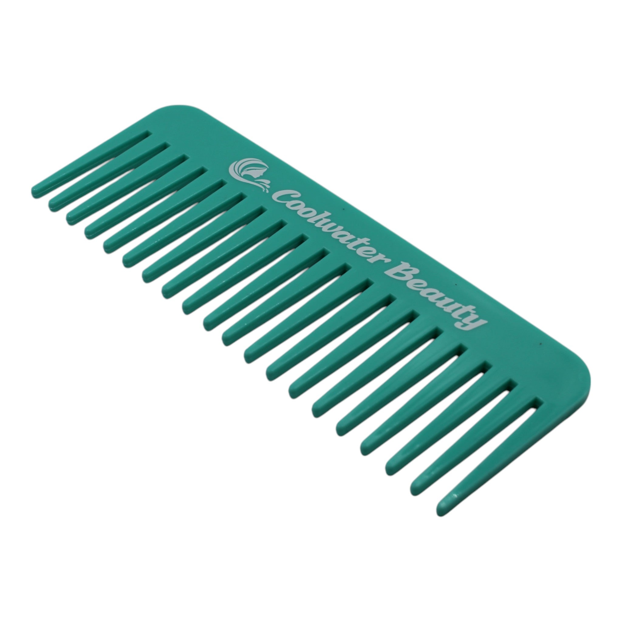Teal Wide Tooth Comb