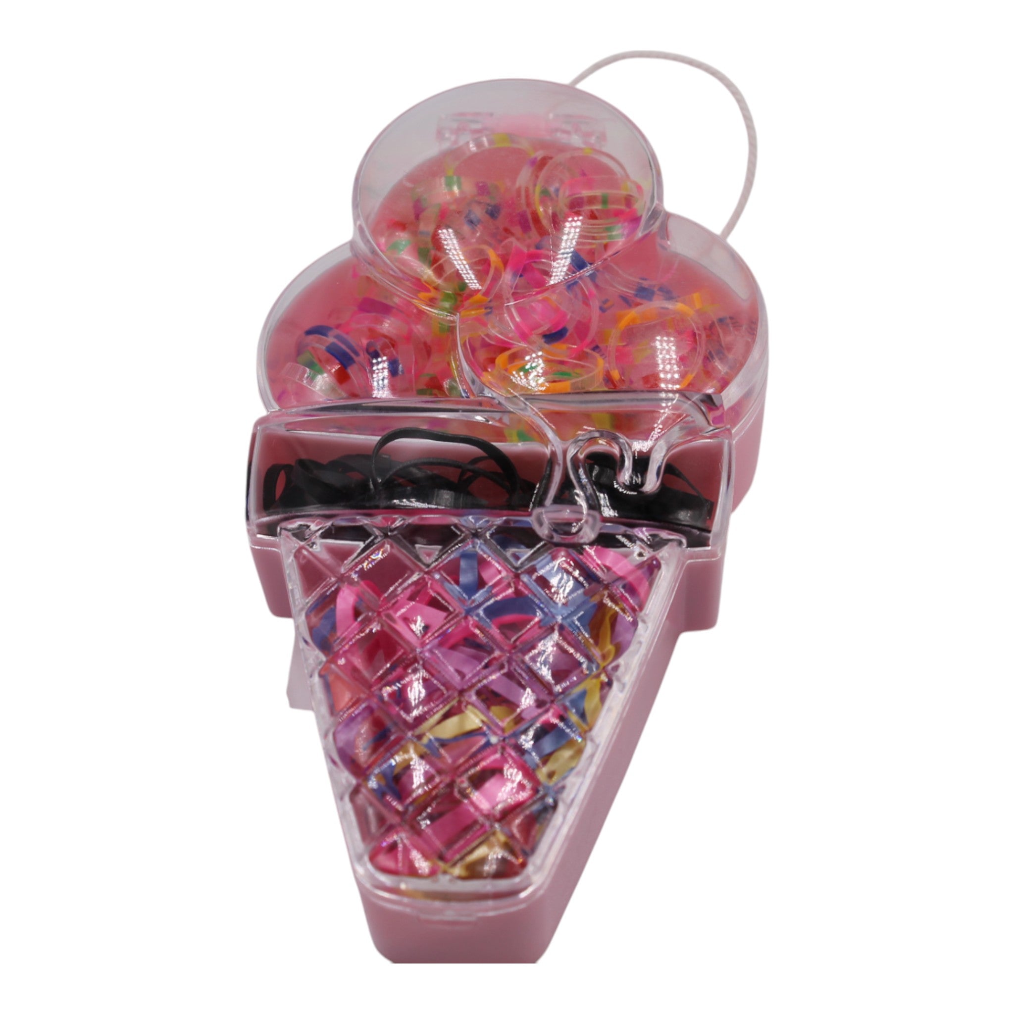 Elastic Hair Tie Set - Ice Cream Cone