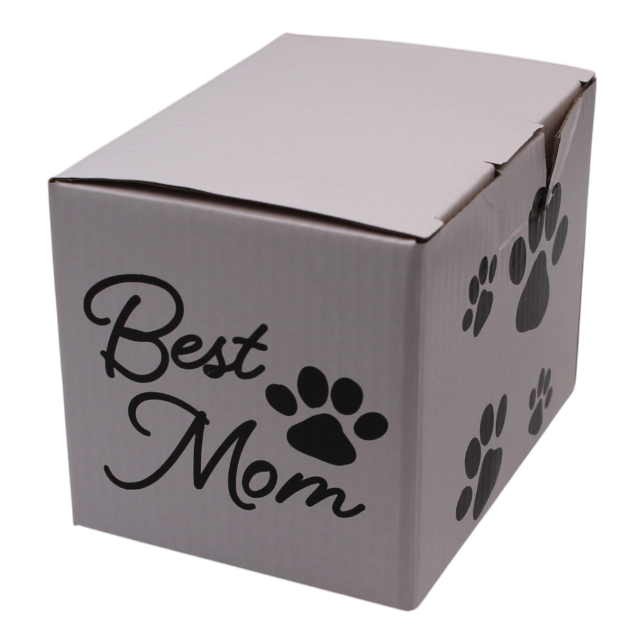 Best Mom Paw Print Porcelain Mug