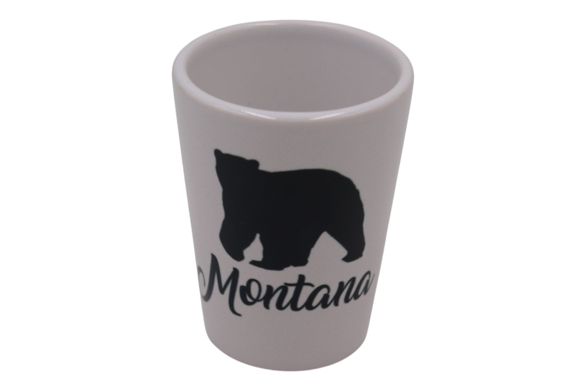 2 oz Ceramic Shot Glass - Montana Bear