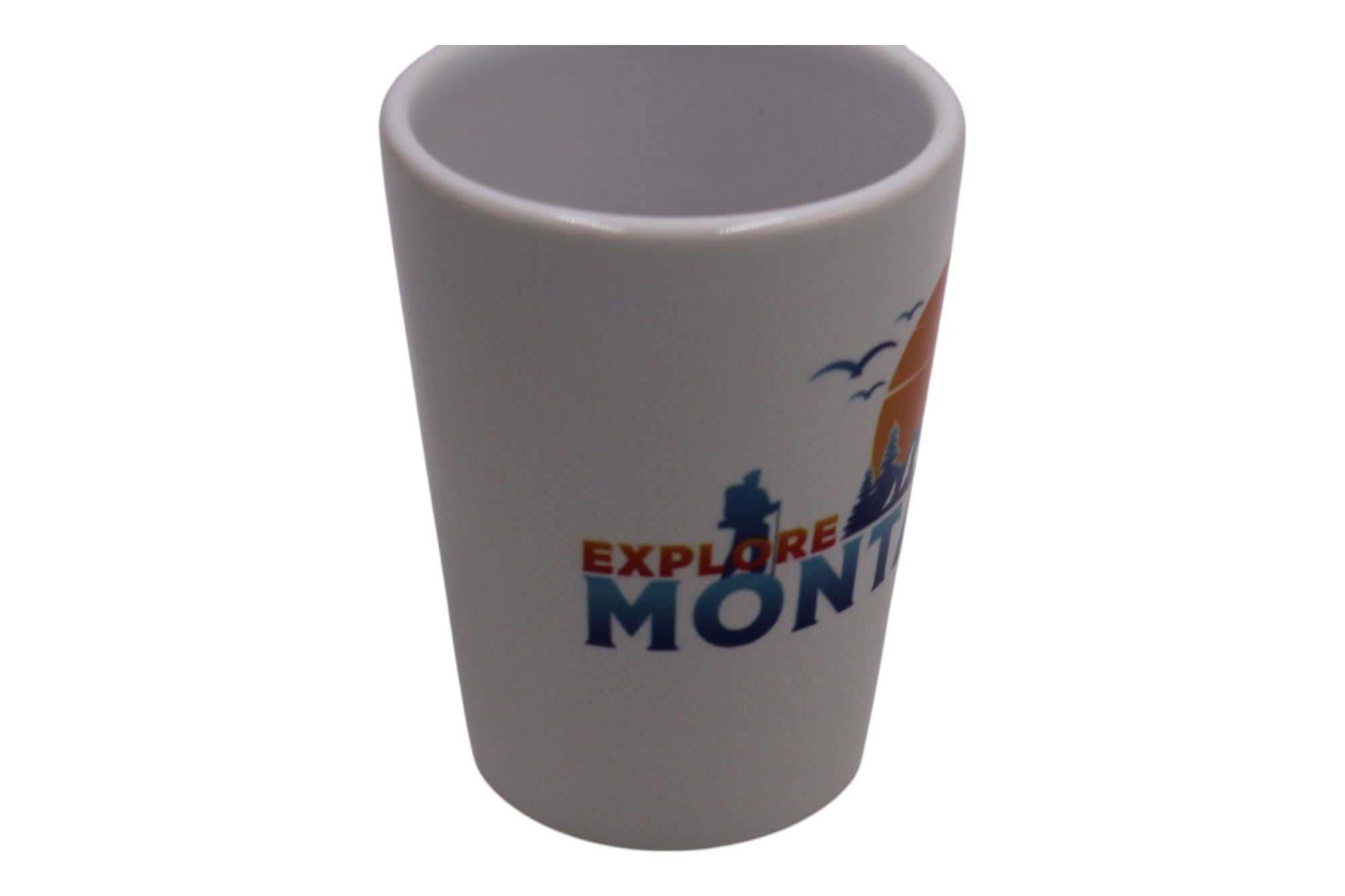 2 oz Ceramic Shot Glass - Explore Montana