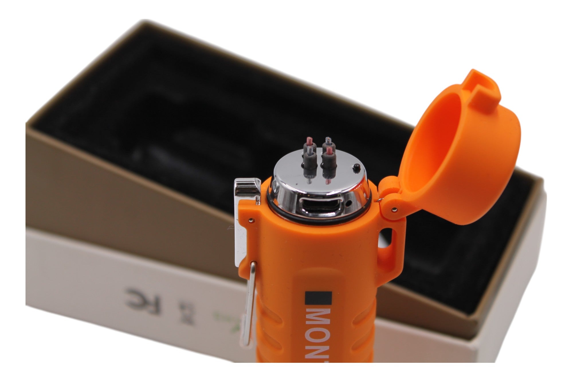 USB Arc Waterproof Lighter with Flashlight