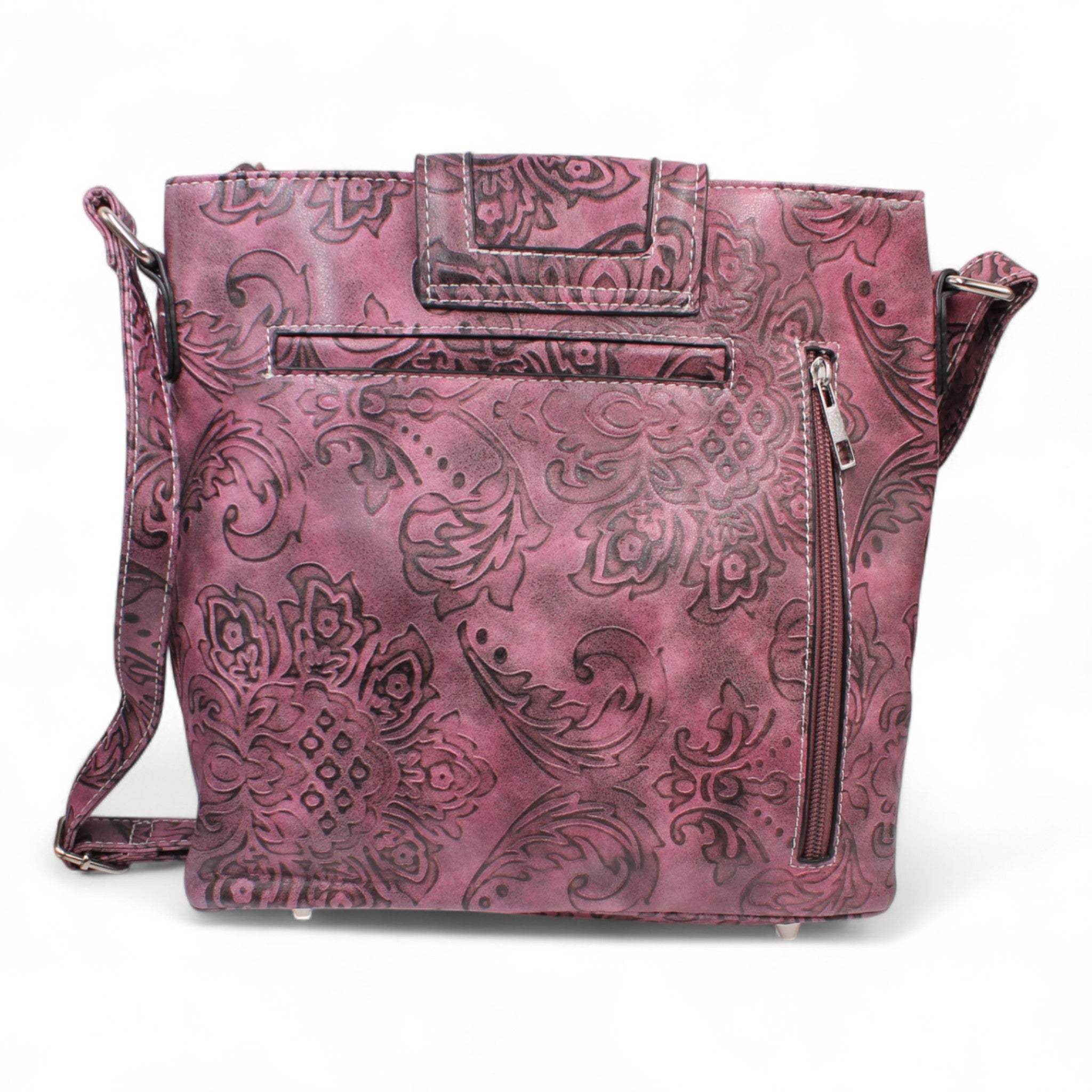 Montana Twist Rose Embroidered w/ Rhinestone Accents Concealed Carry Handbag
