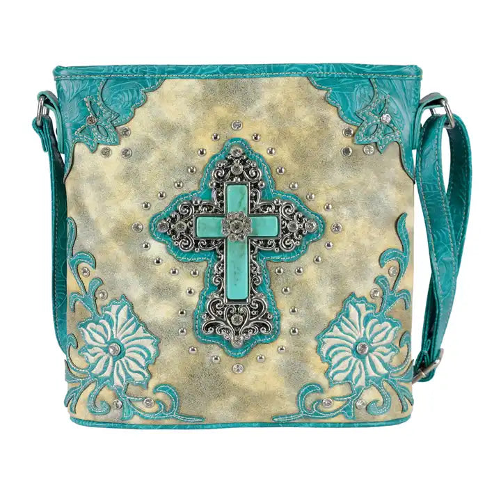 Montana Twist Concealed Carry Vintage PU Leather Messenger Handbag