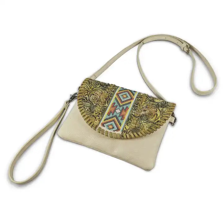 Montana Twist Crossbody Beige Handbag