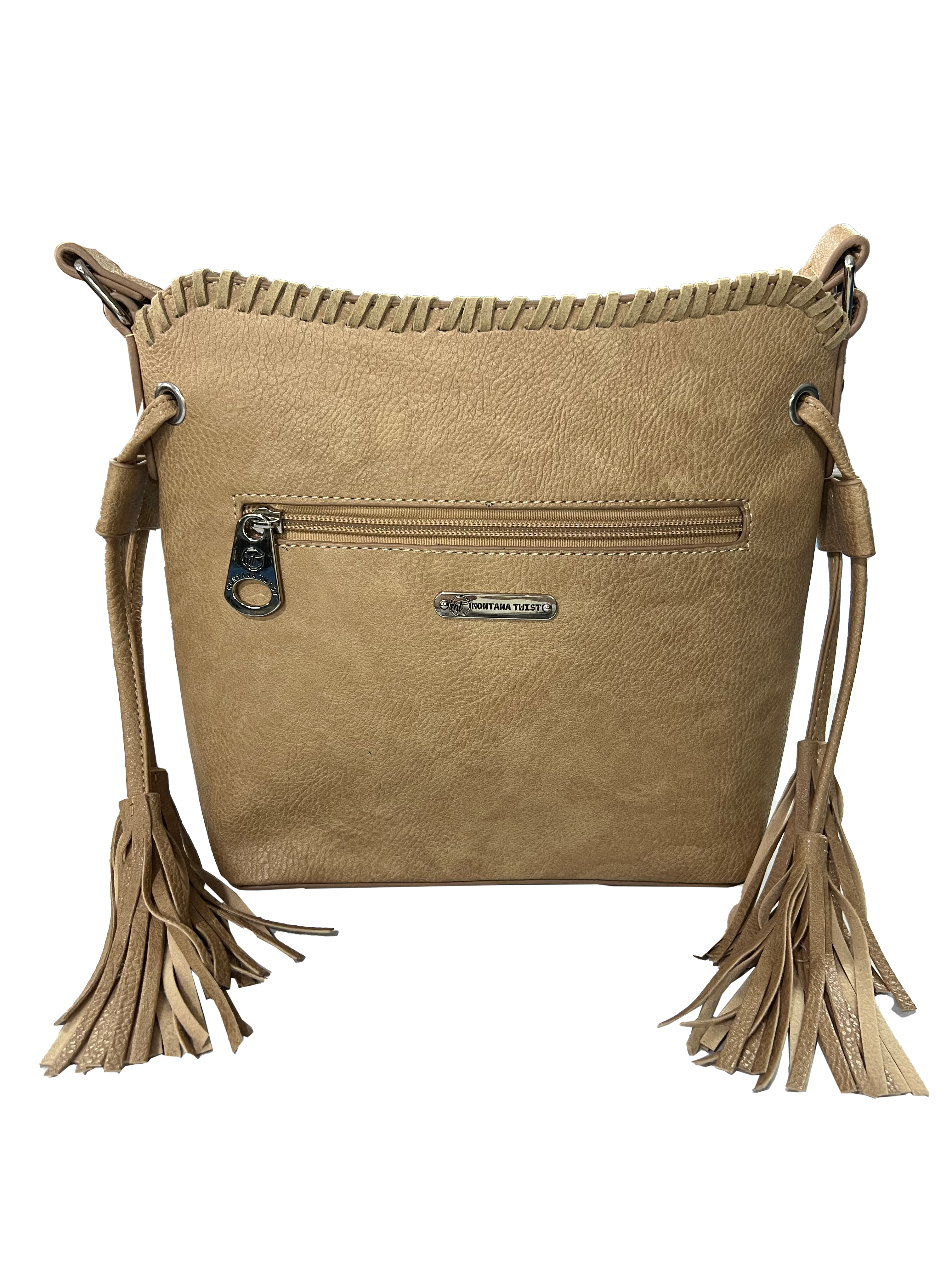 Montana Twist Beige Solar Flower Handbag