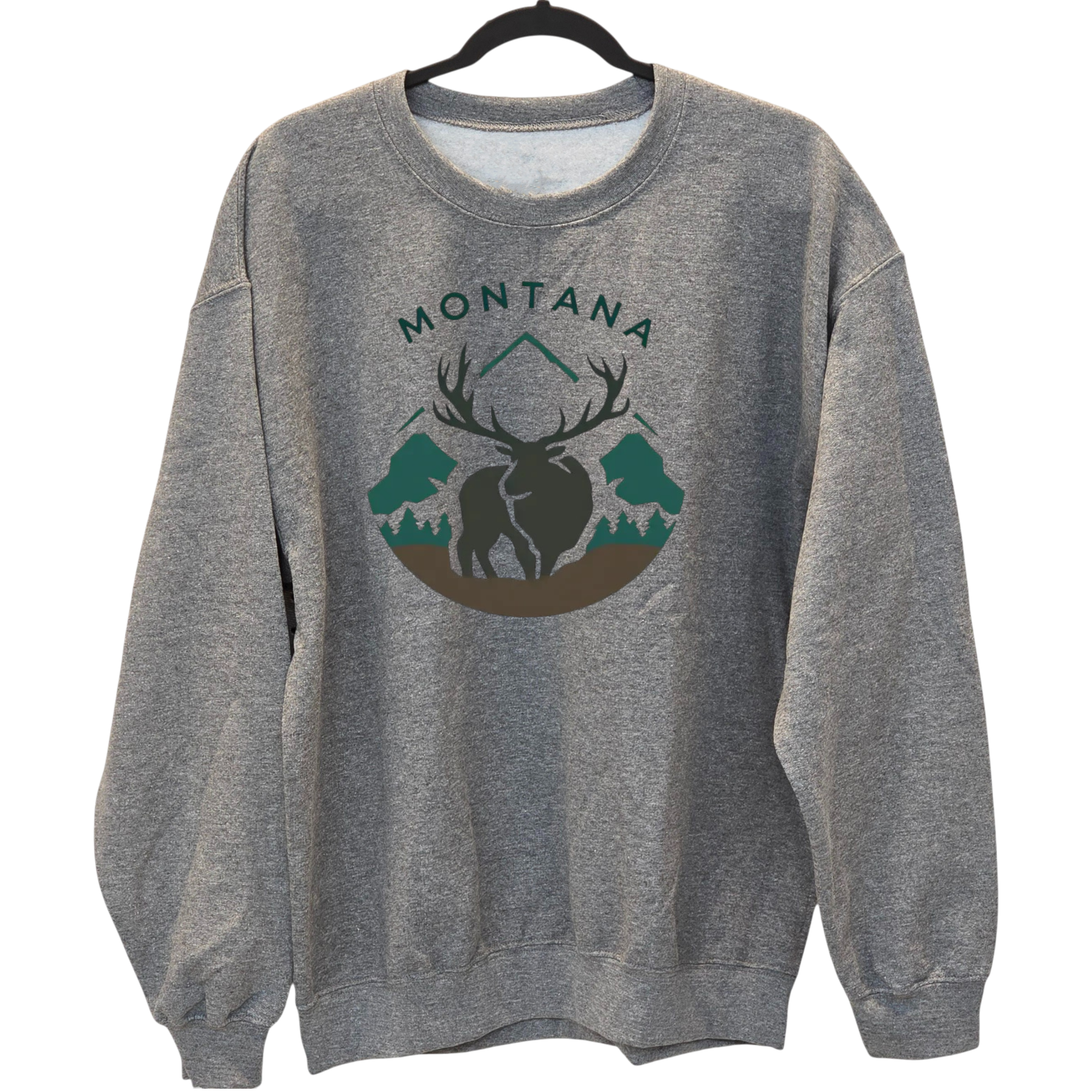 Montana Elk - Crewneck Sweatshirt