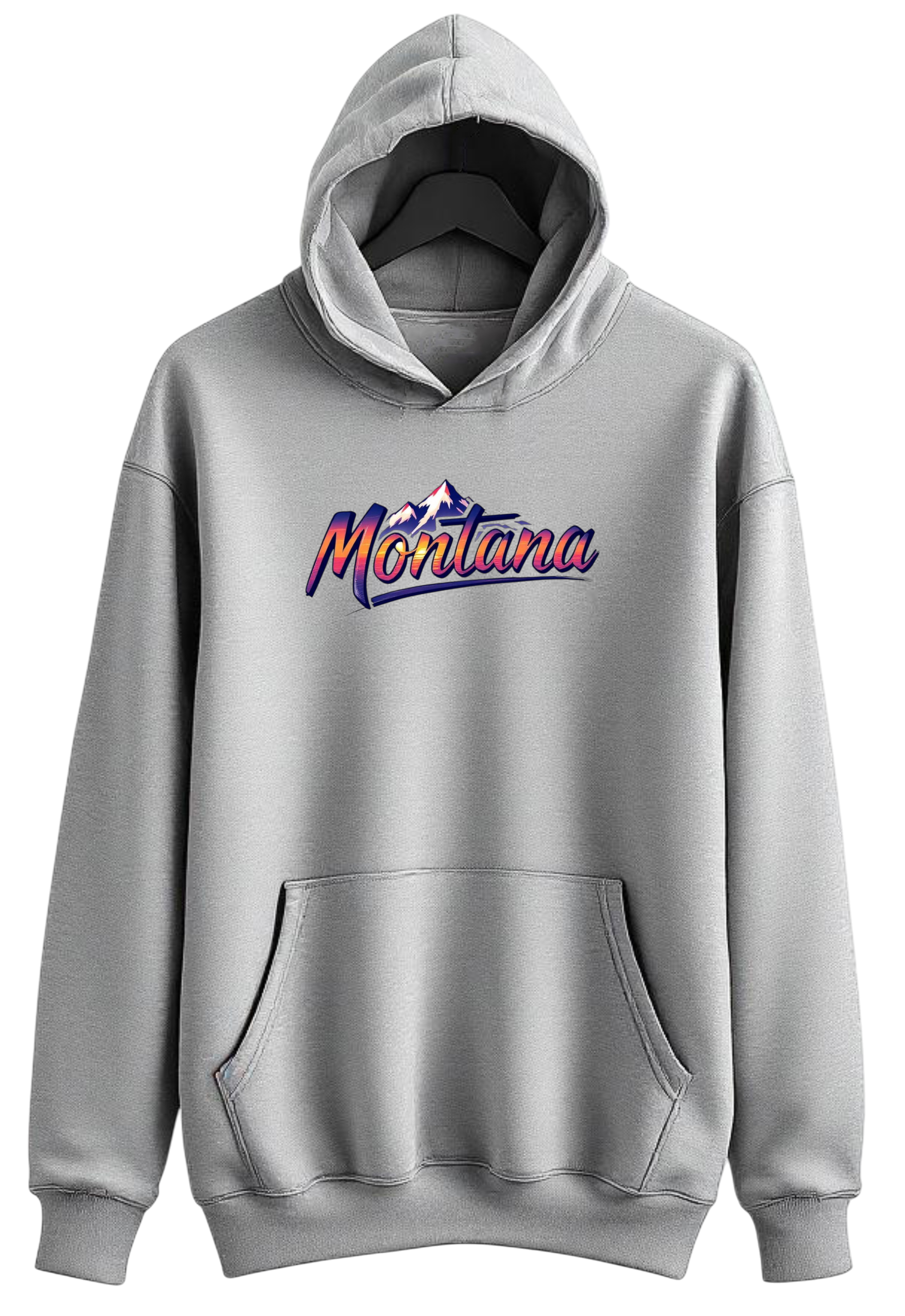 Montana - Gray Hoodie Sweatshirt