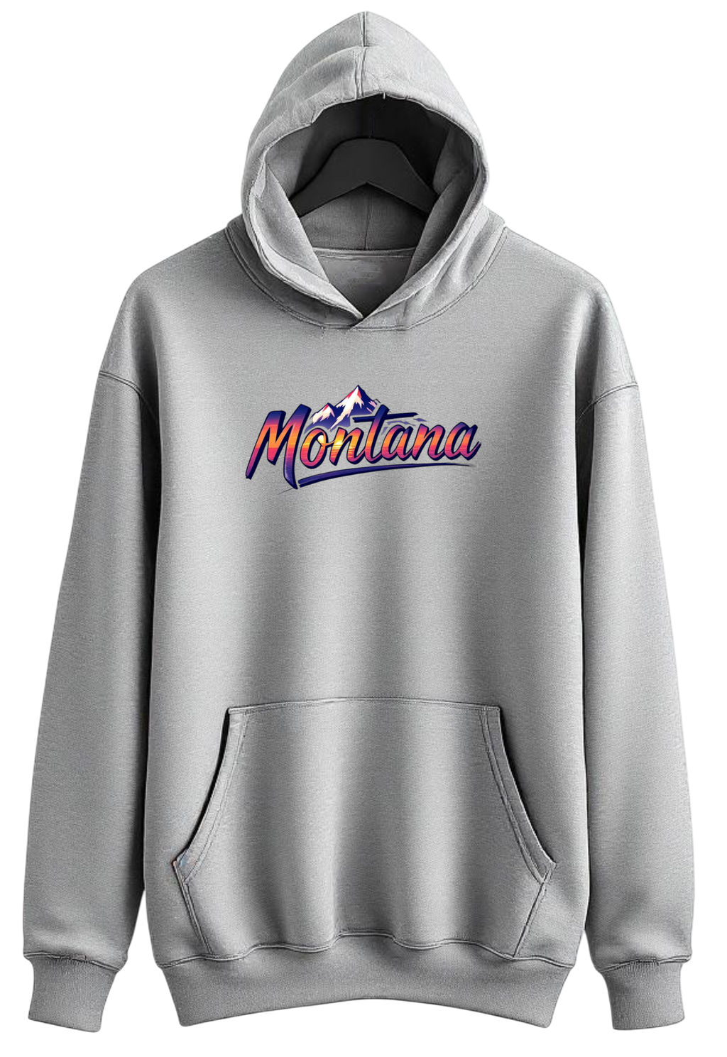 Montana - Gray Hoodie Sweatshirt