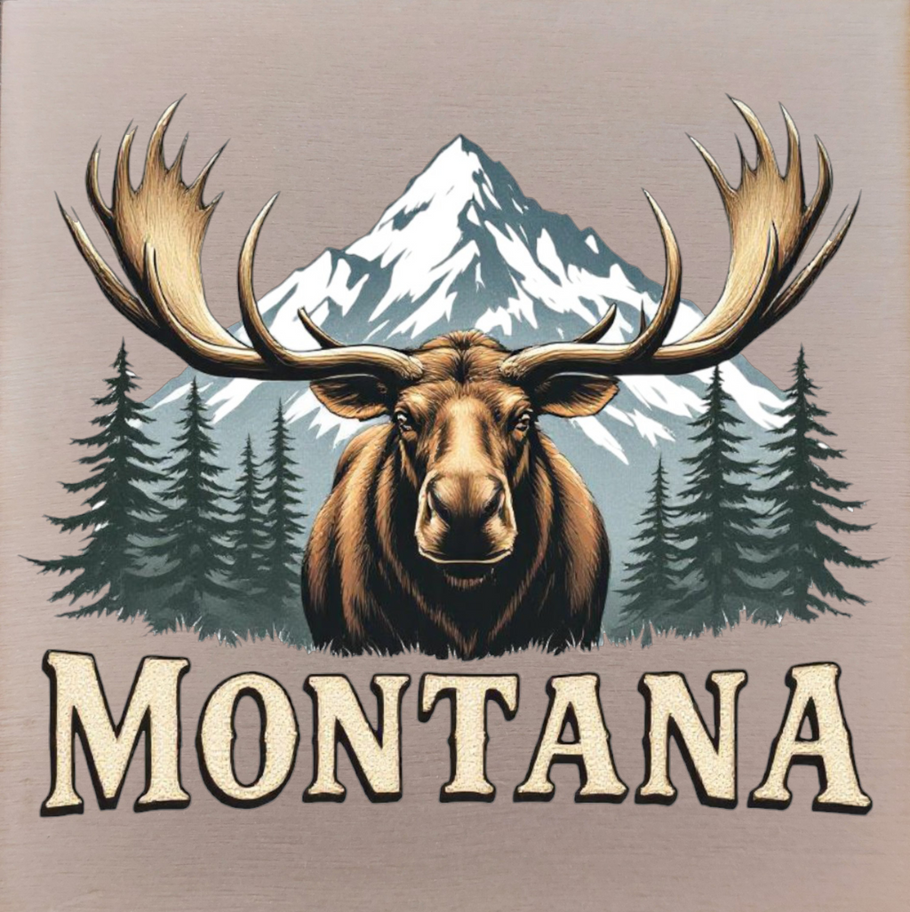 Montana Magnet featuring a Bull Moose