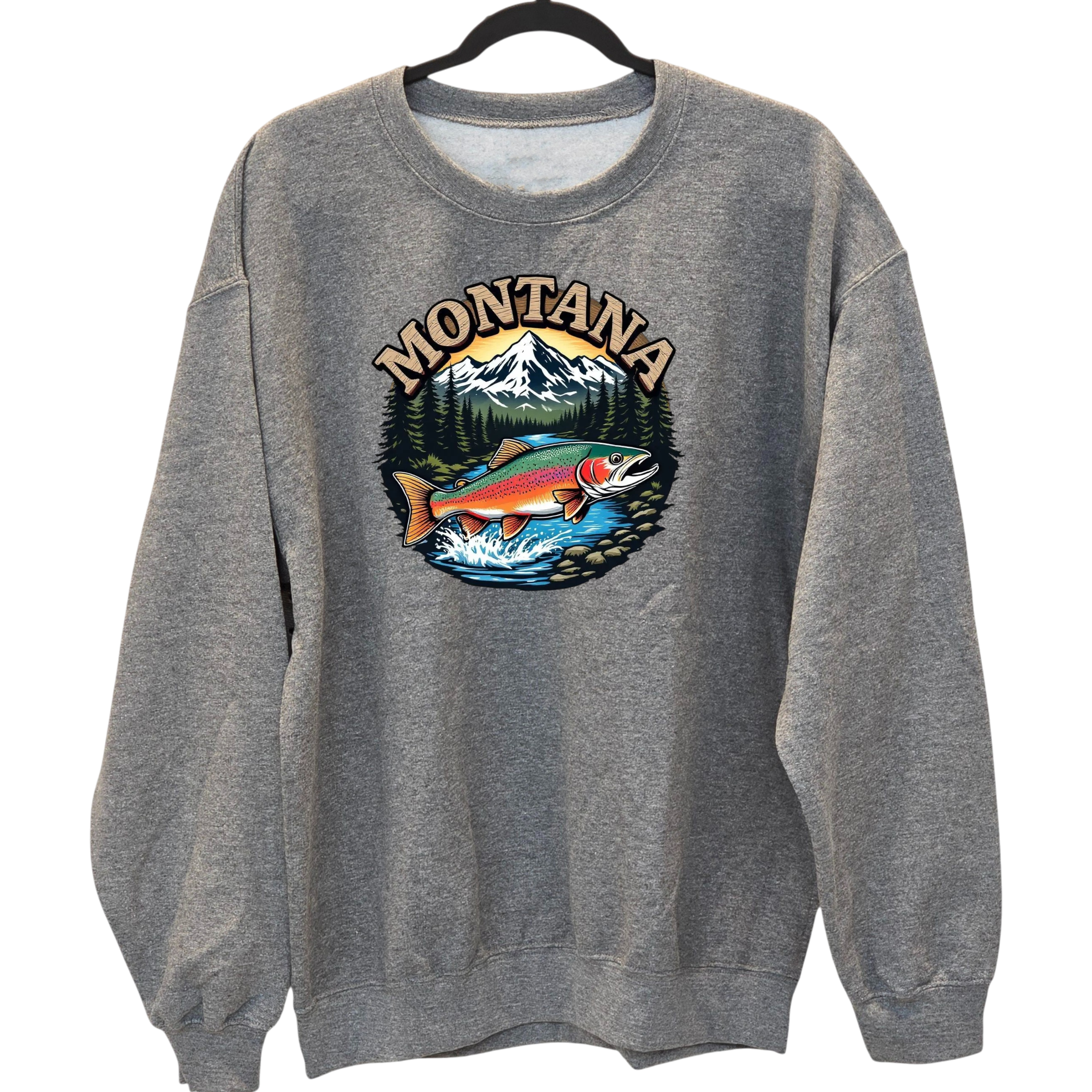 Montana Rainbow Trout - Crewneck Sweatshirt