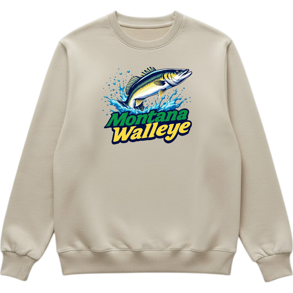 Montana Walleye - Crewneck Sweatshirt