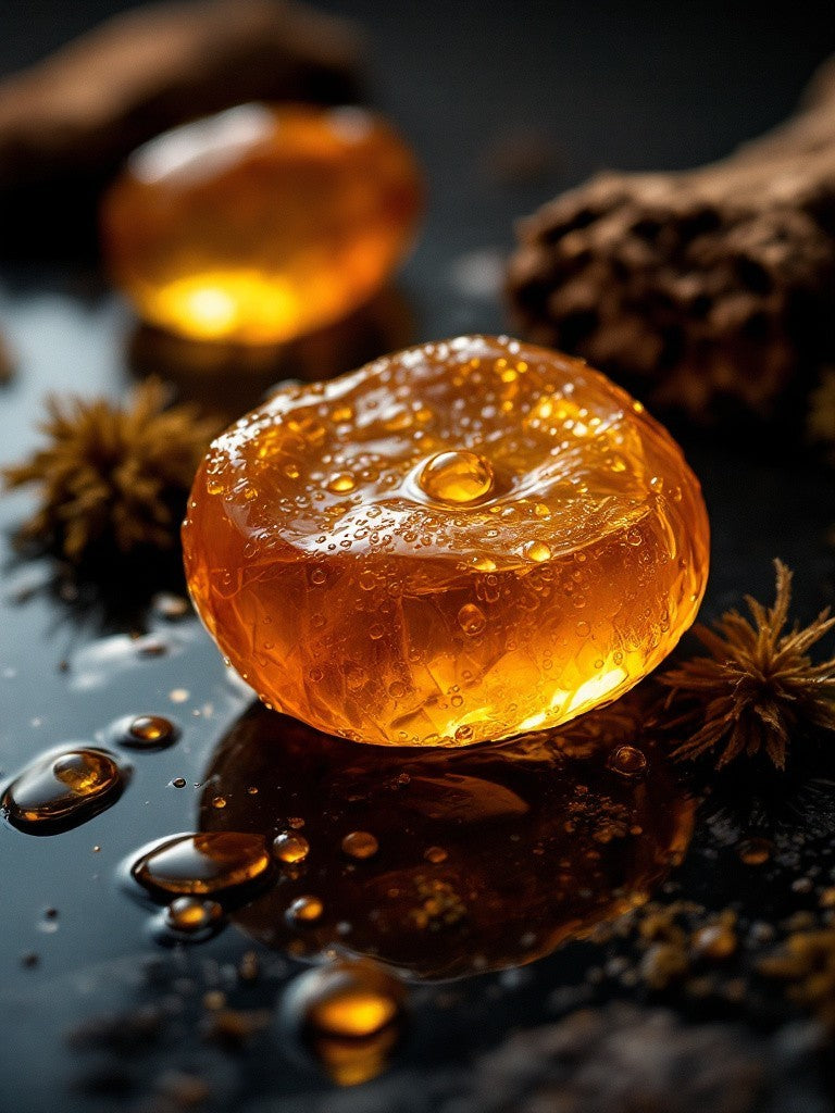 Trailhead Candles - Oakmoss + Amber Cylindrical 8mL Glass Hanging Diffuser with Wooden Cap
