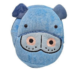 Kids Plush Animal Backpack - Hippo