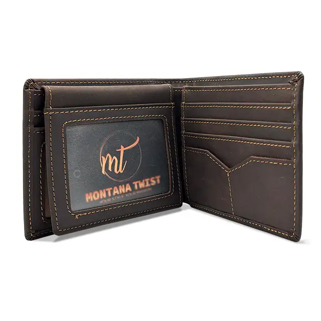 Genuine Leather Coffee Wallet