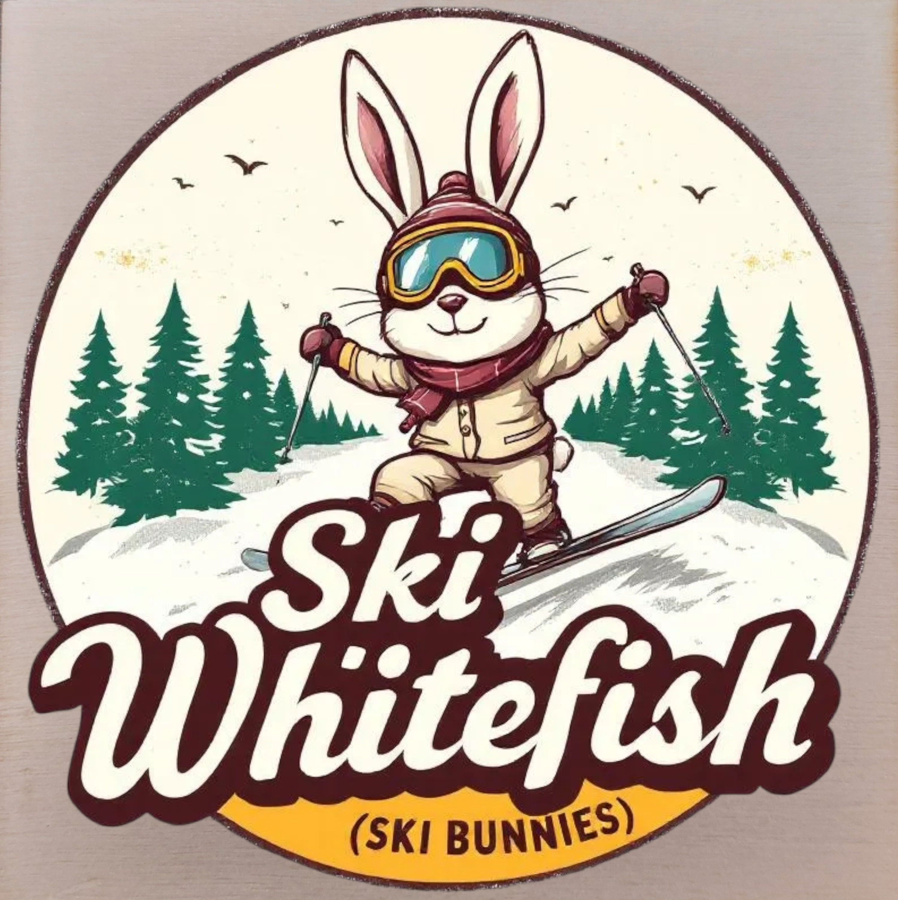 Ski Whitefish - Magnet