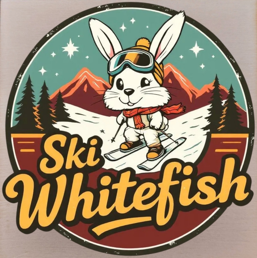 Ski Whitefish - Magnet