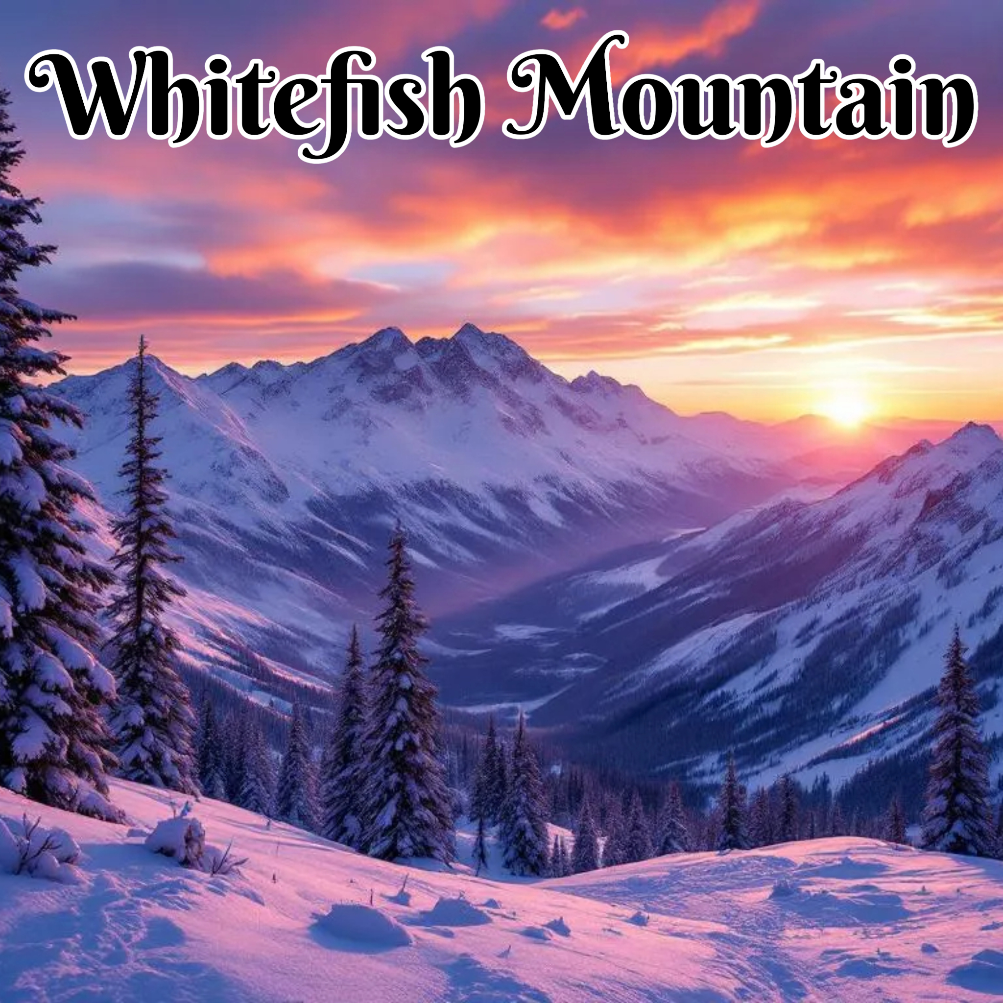 Ski Whitefish - Magnet
