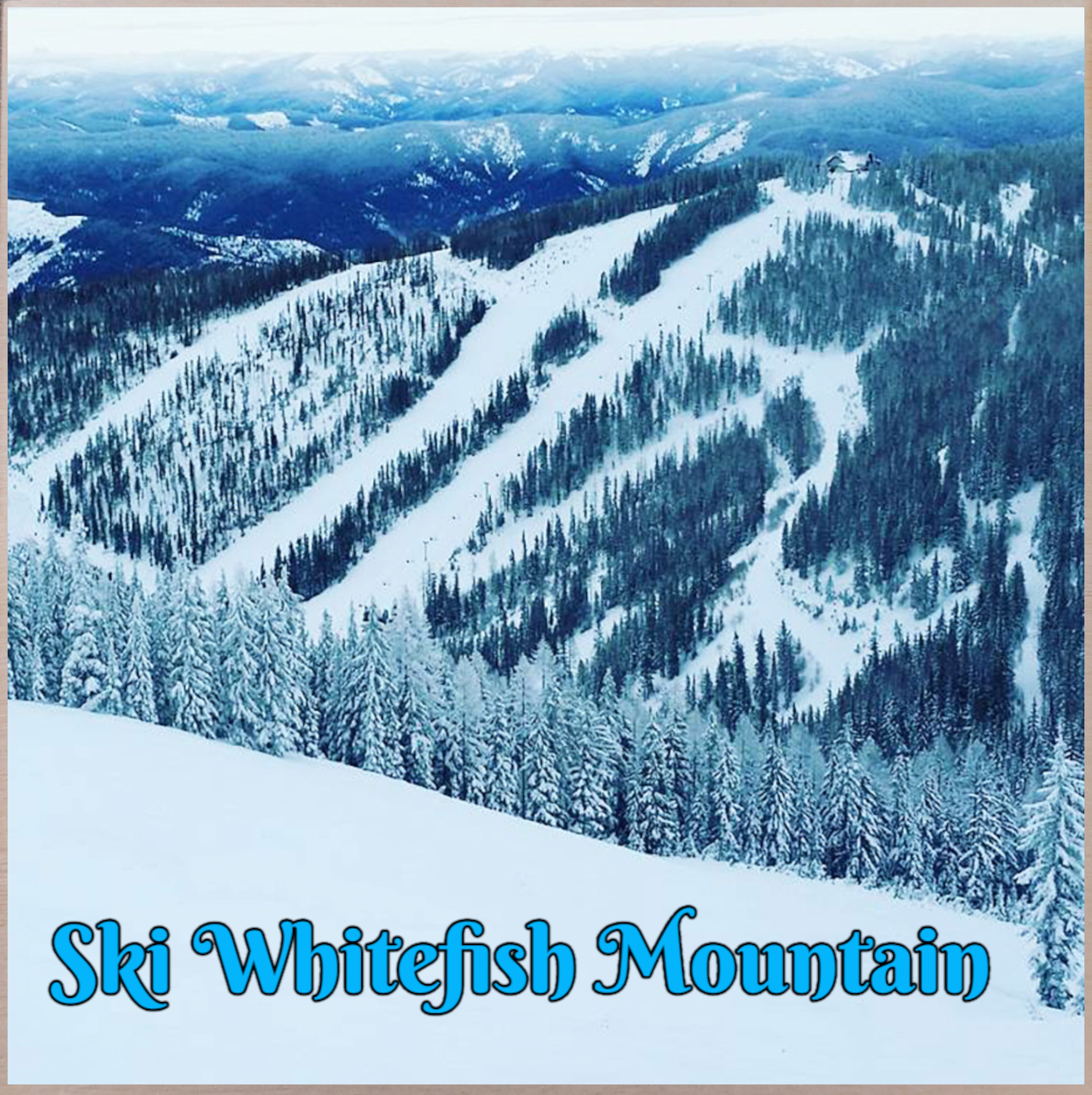 Ski Whitefish - Magnet
