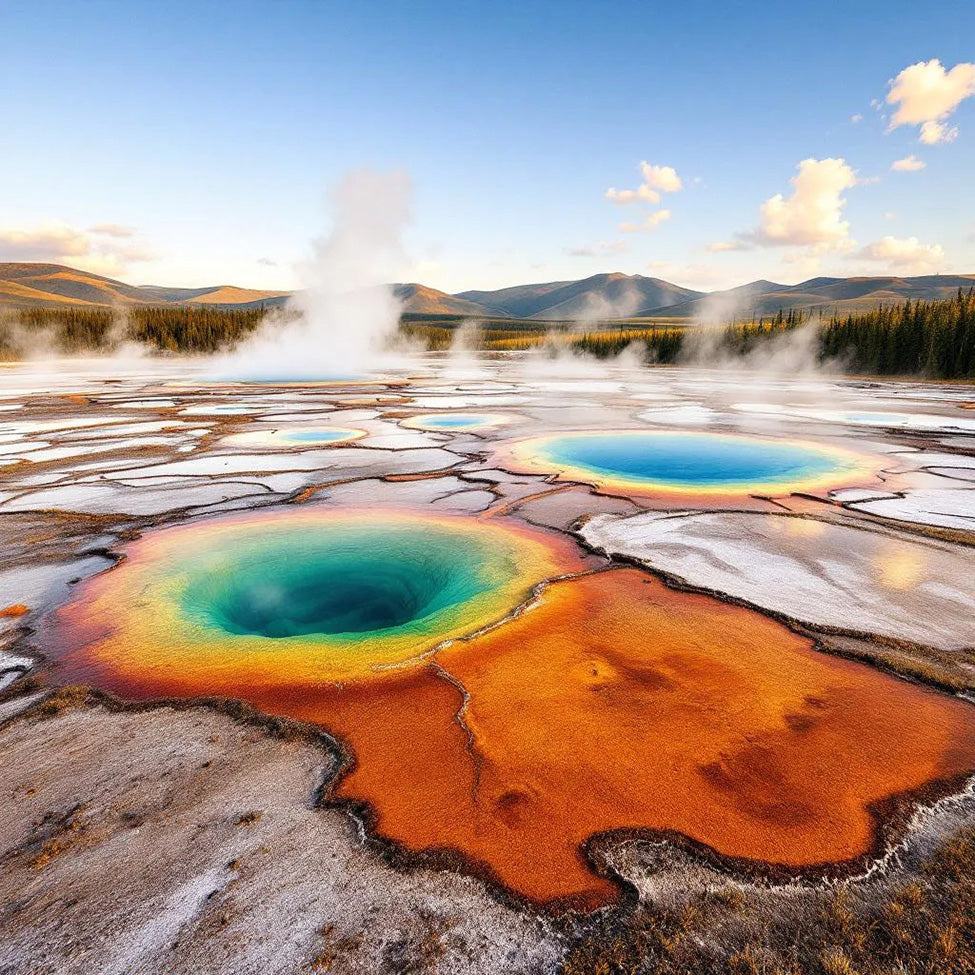 Yellowstone National Park, Geothermal Hot Pot - Magnet
